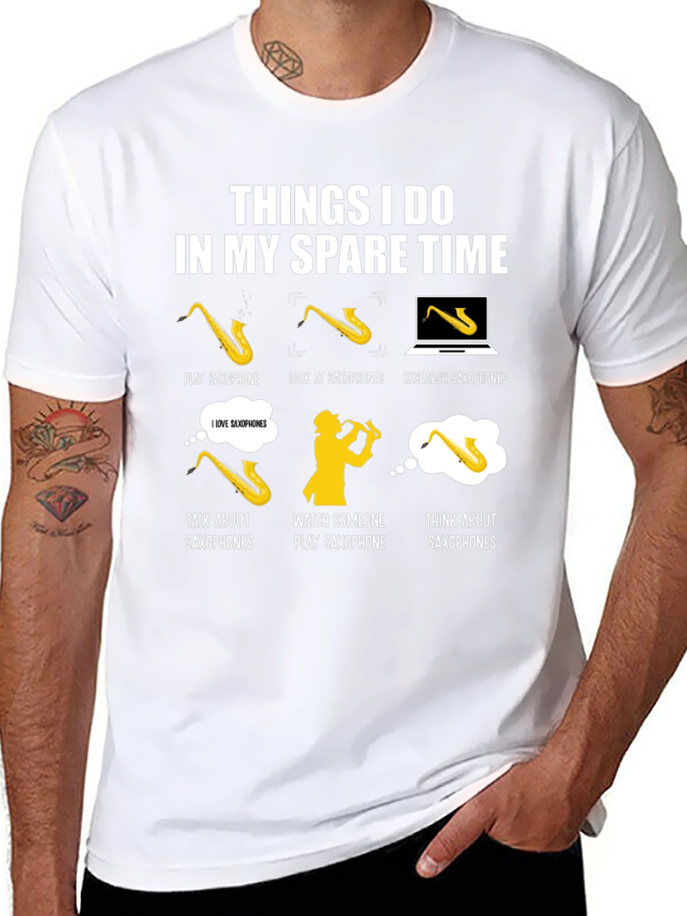 Saxophone Lover T-Shirt - Spare Time Activities