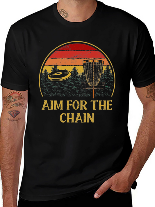 Aim for the Chain Disc Golf Graphic Tee