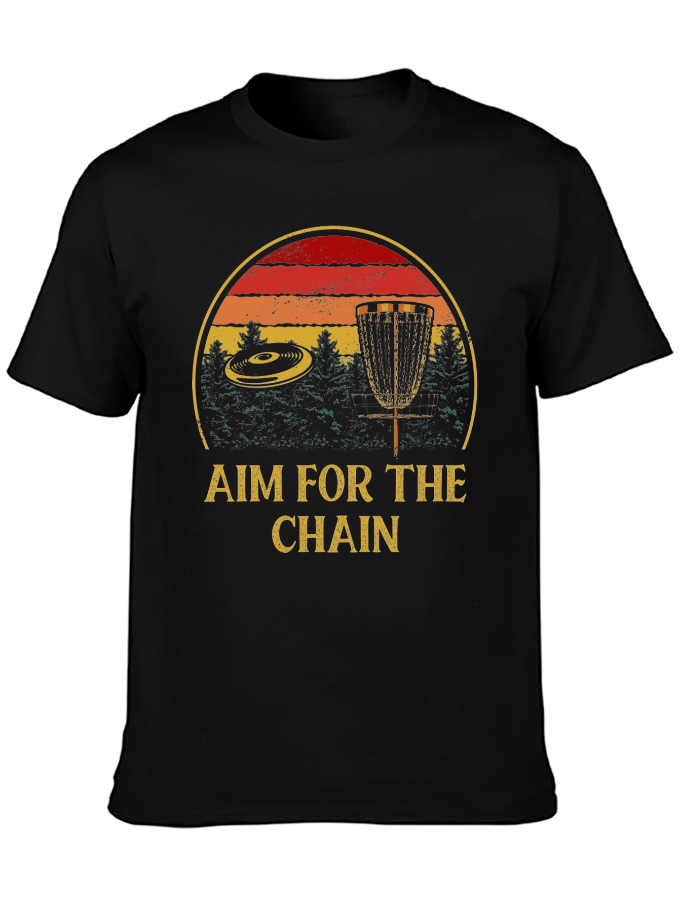 Aim for the Chain Disc Golf Graphic Tee