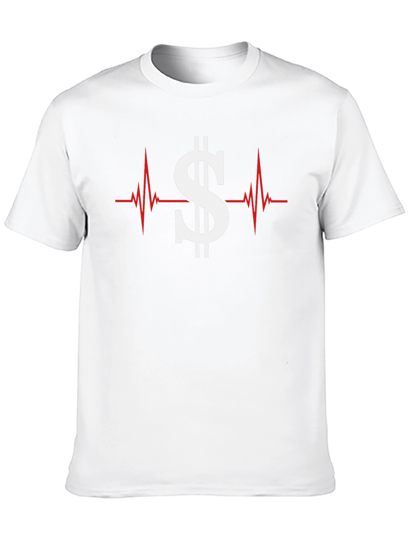 Money Heartbeat Graphic Tee - Black