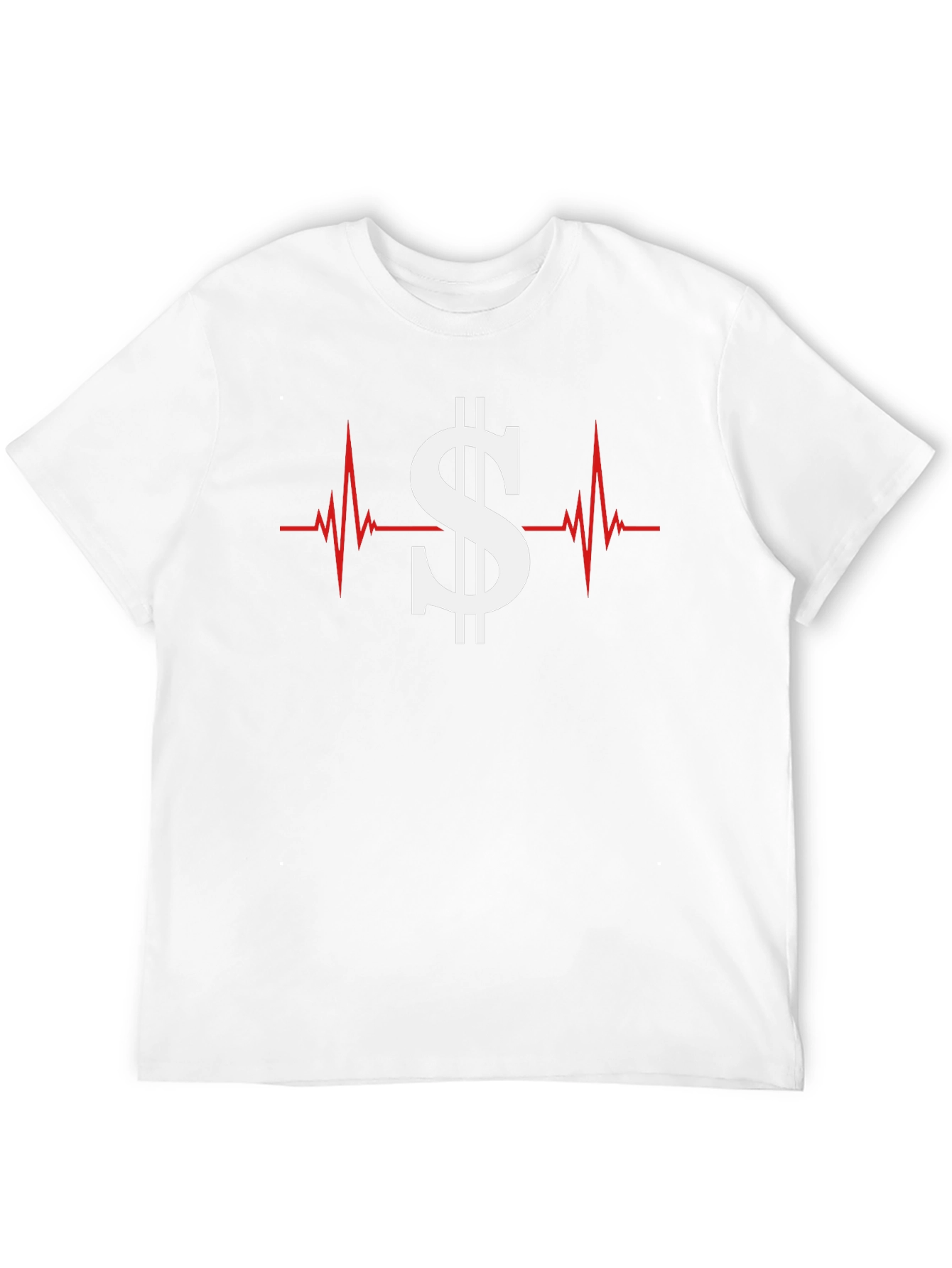 Money Heartbeat Graphic Tee - Black