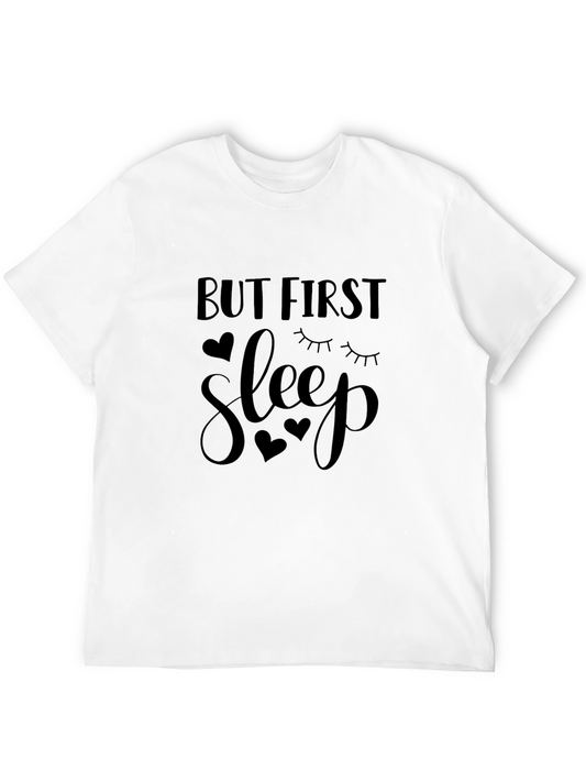 But First Sleep Black Graphic Tee