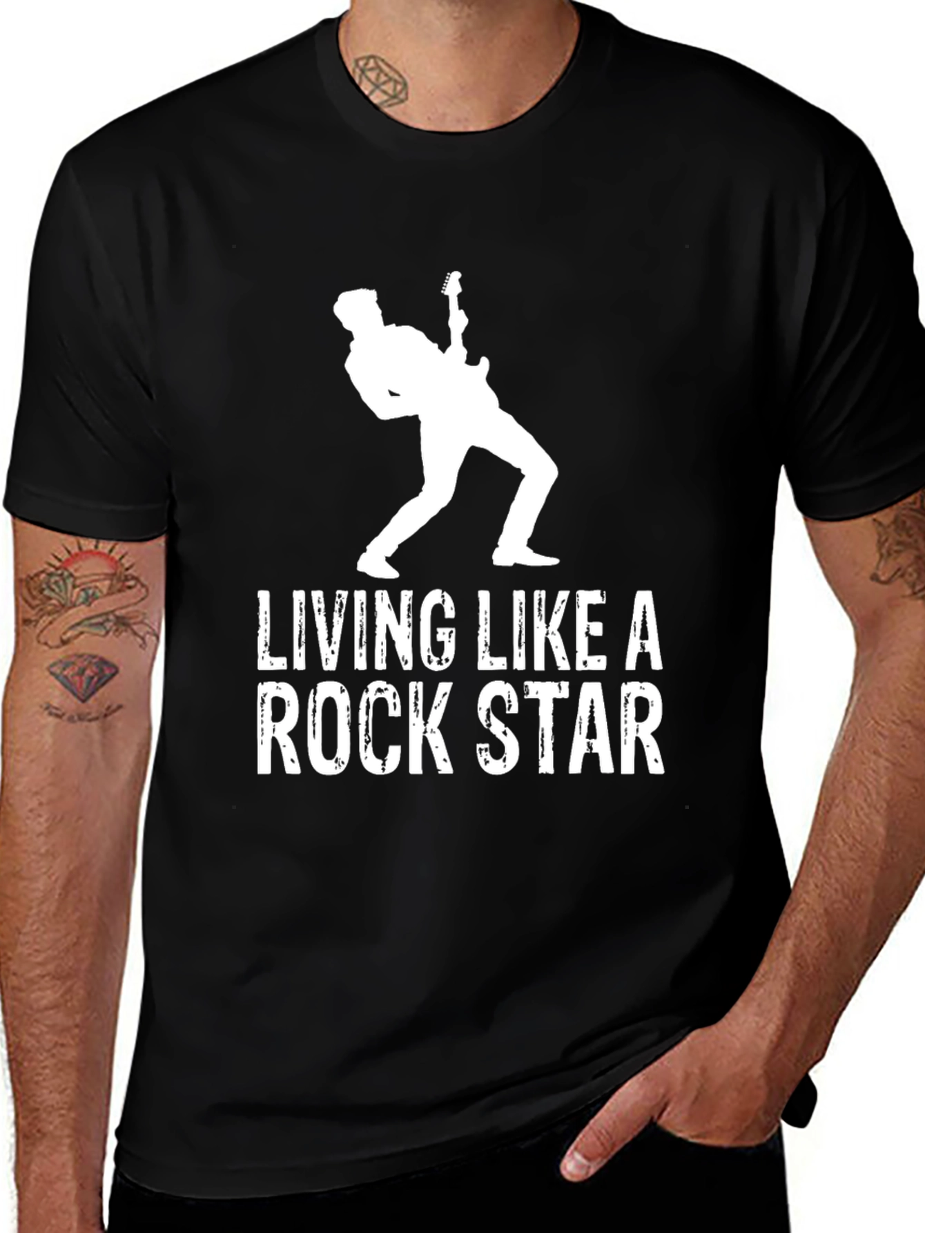 Living Like a Rock Star Graphic Tee