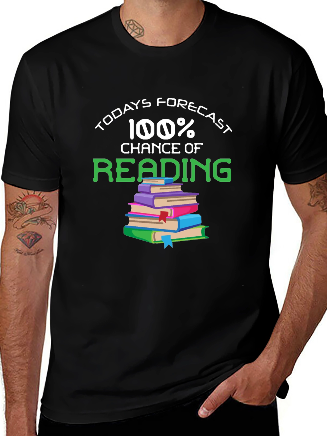 100% Chance of Reading T-Shirt