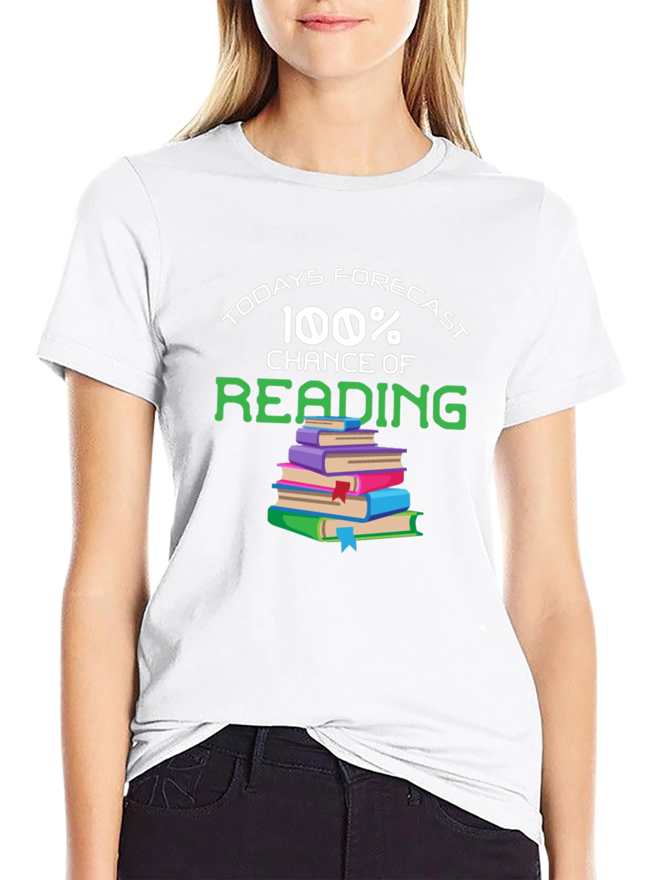 100% Chance of Reading T-Shirt