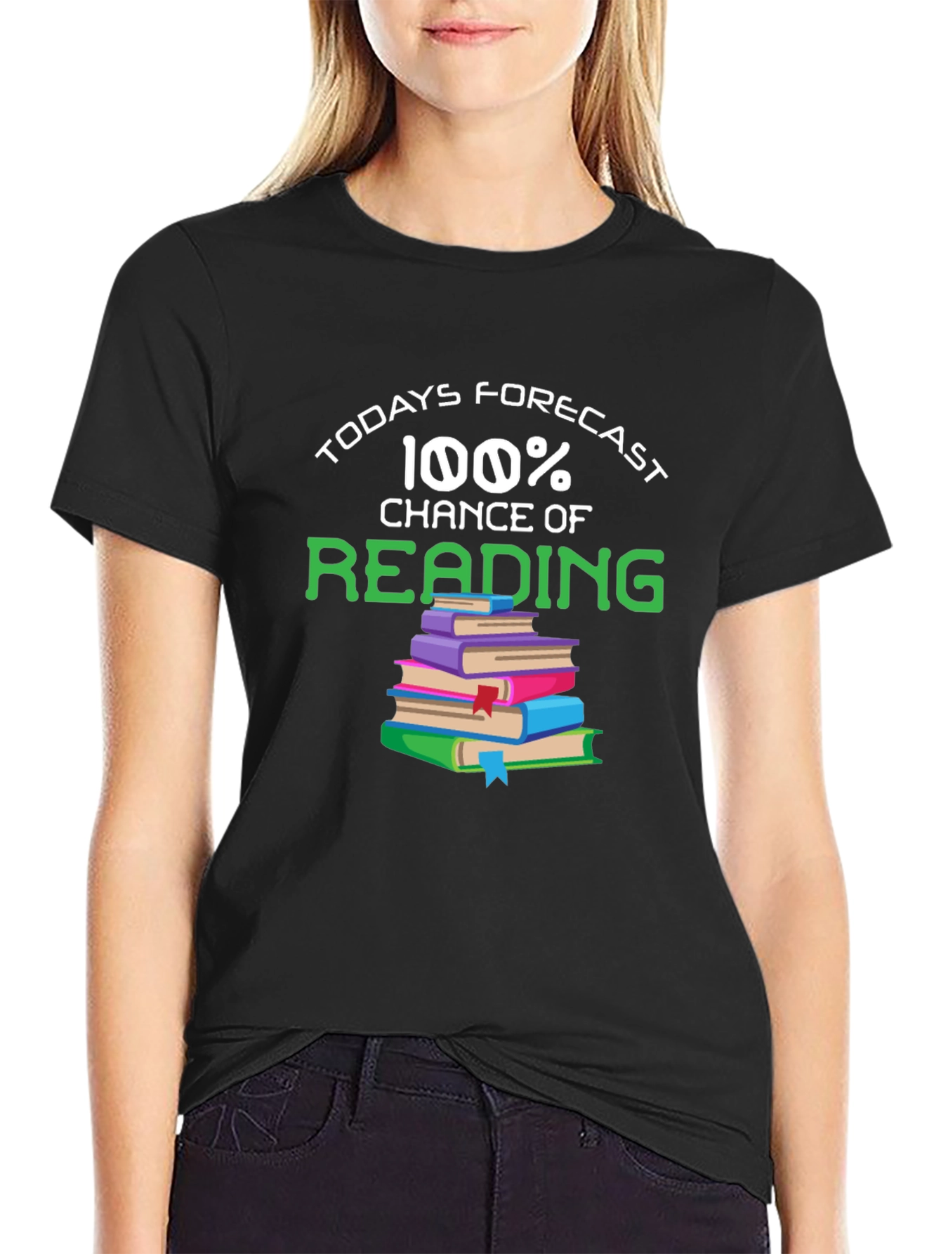 100% Chance of Reading T-Shirt