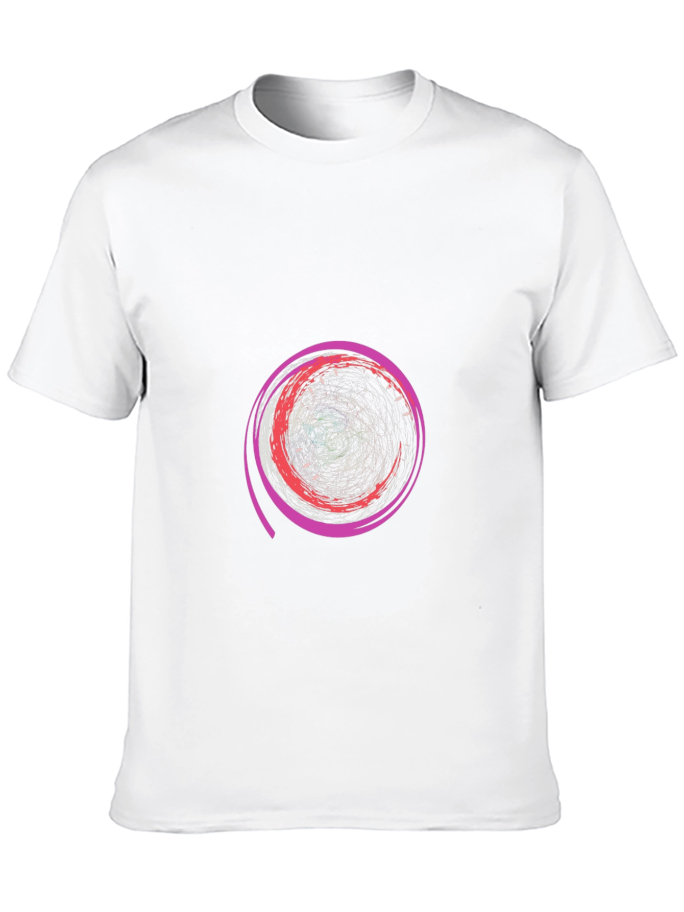 Abstract Swirl Graphic Tee - Modern Design