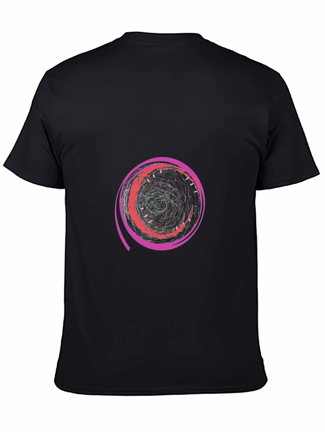 Abstract Swirl Graphic Tee - Modern Design