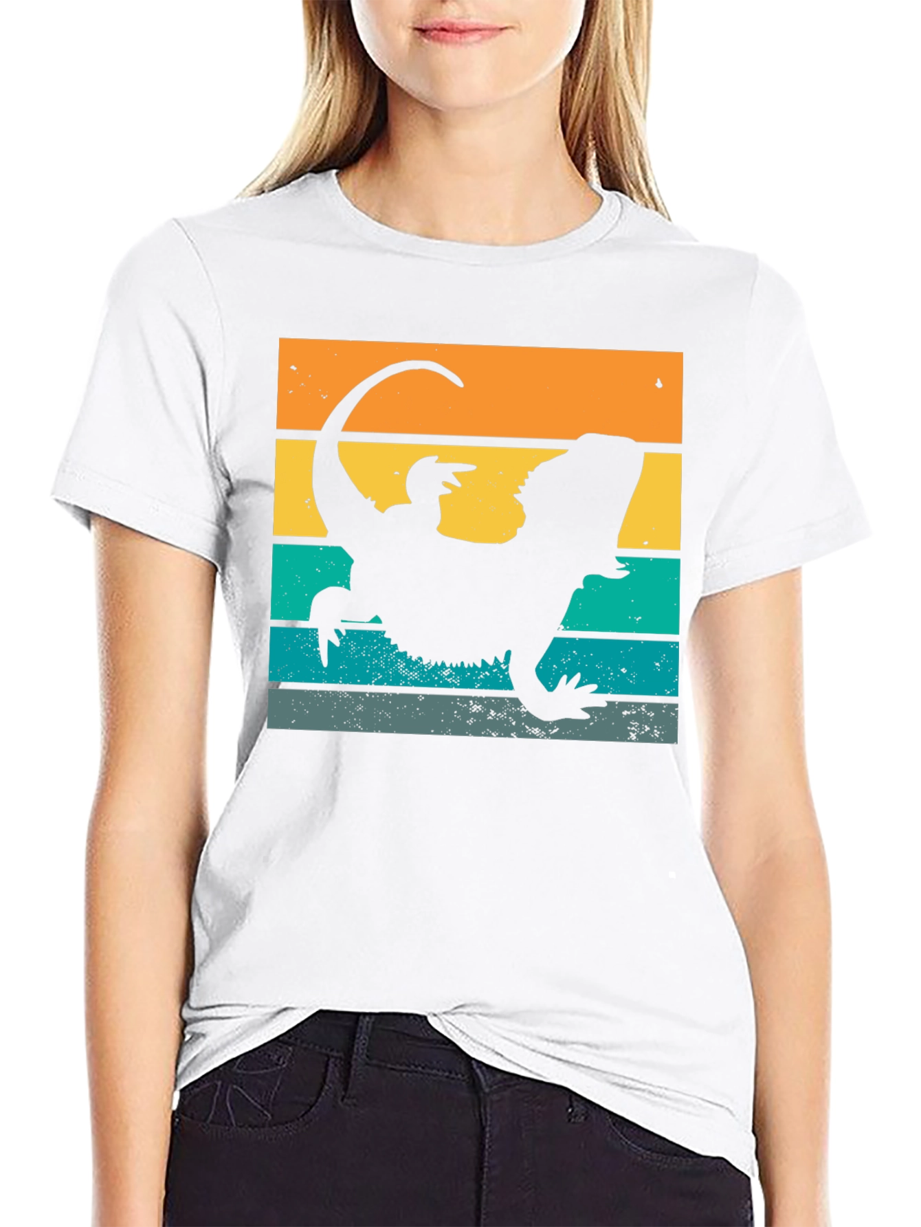 Retro Bearded Dragon T-Shirt - Cool Lizard Tee