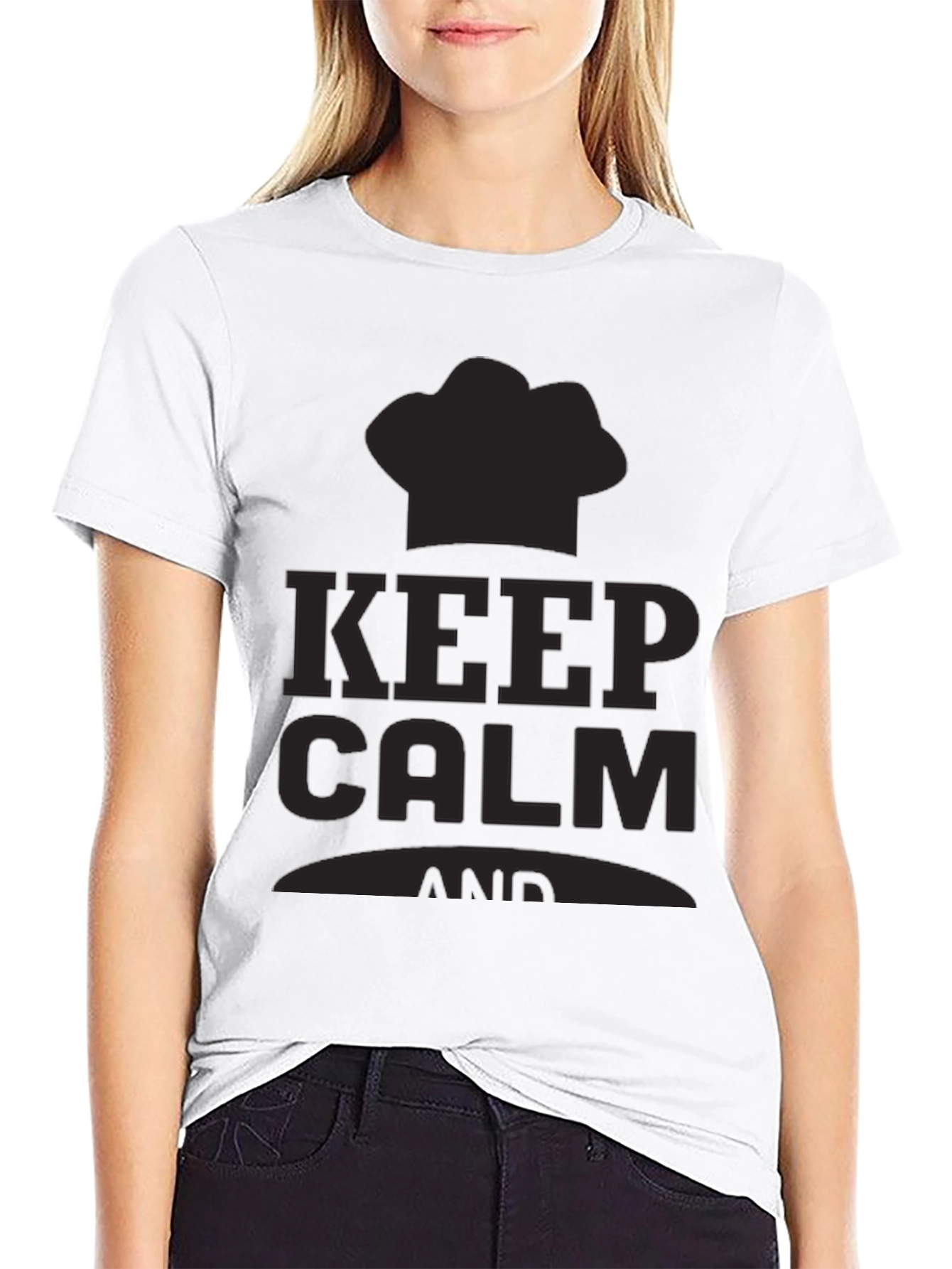 Keep Calm Chef T-Shirt - Black