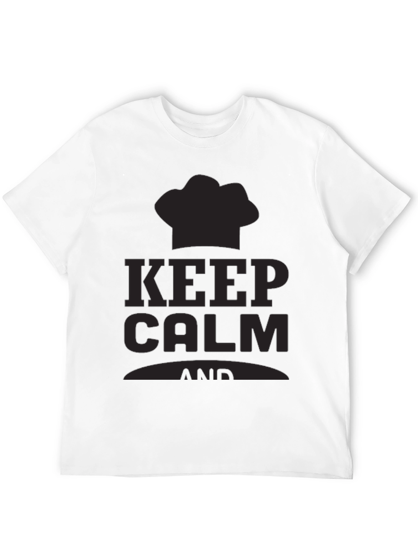 Keep Calm Chef T-Shirt - Black