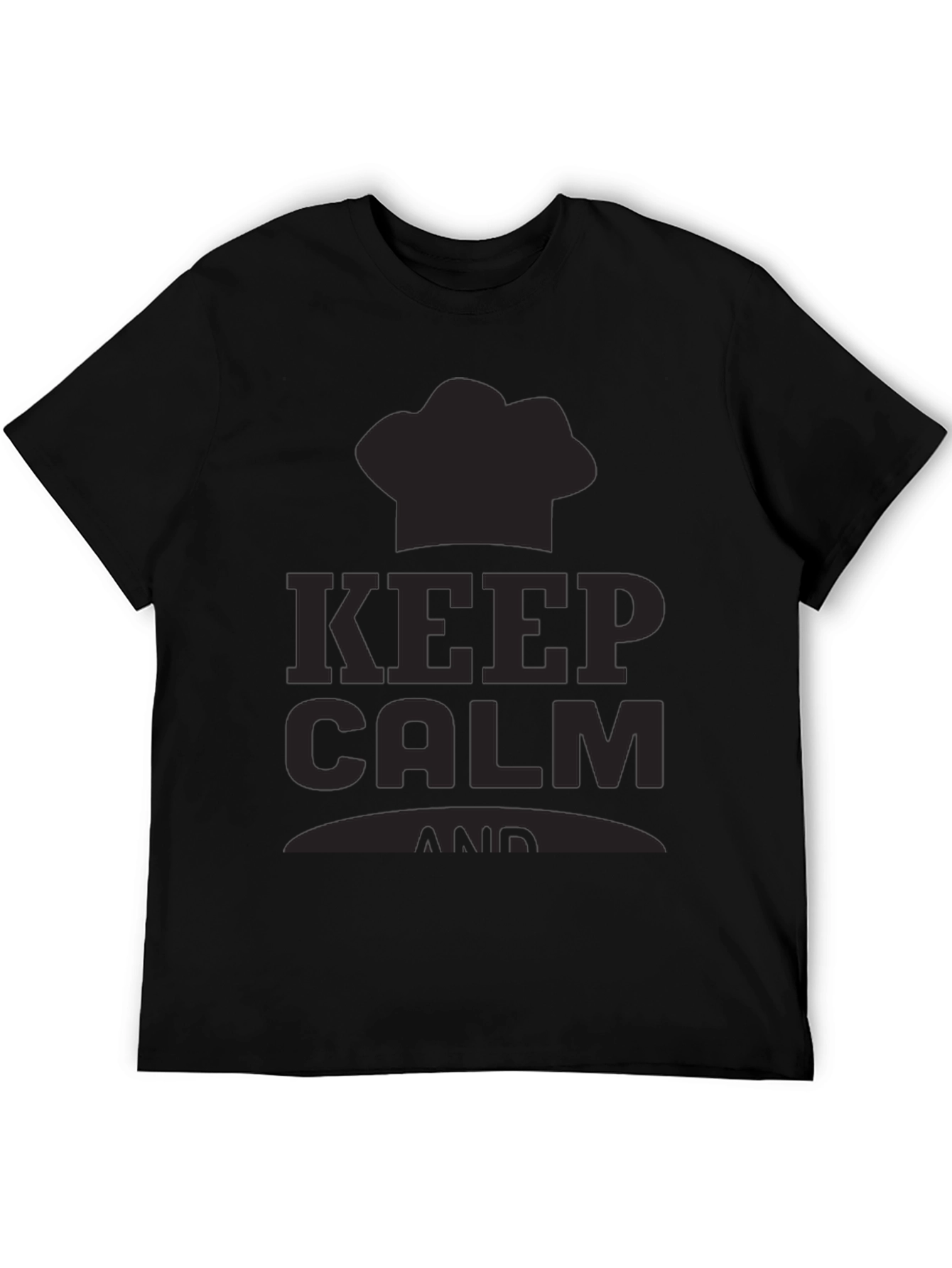 Keep Calm Chef T-Shirt - Black