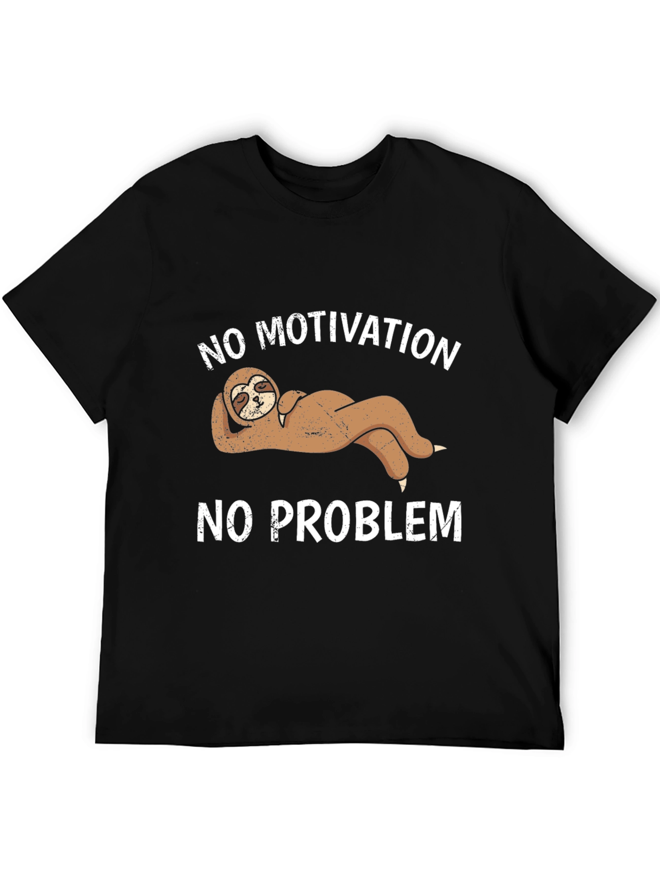 No Motivation No Problem Sloth Graphic Tee