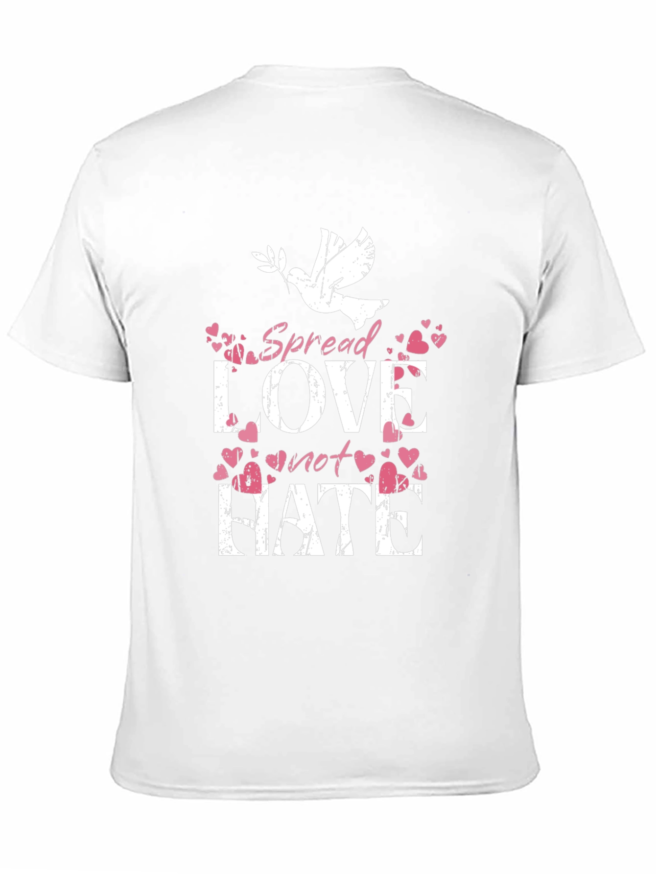 Spread Love Not Hate Graphic T-Shirt
