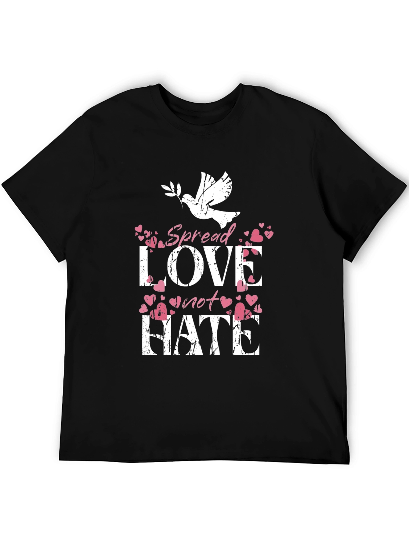 Spread Love Not Hate Graphic T-Shirt