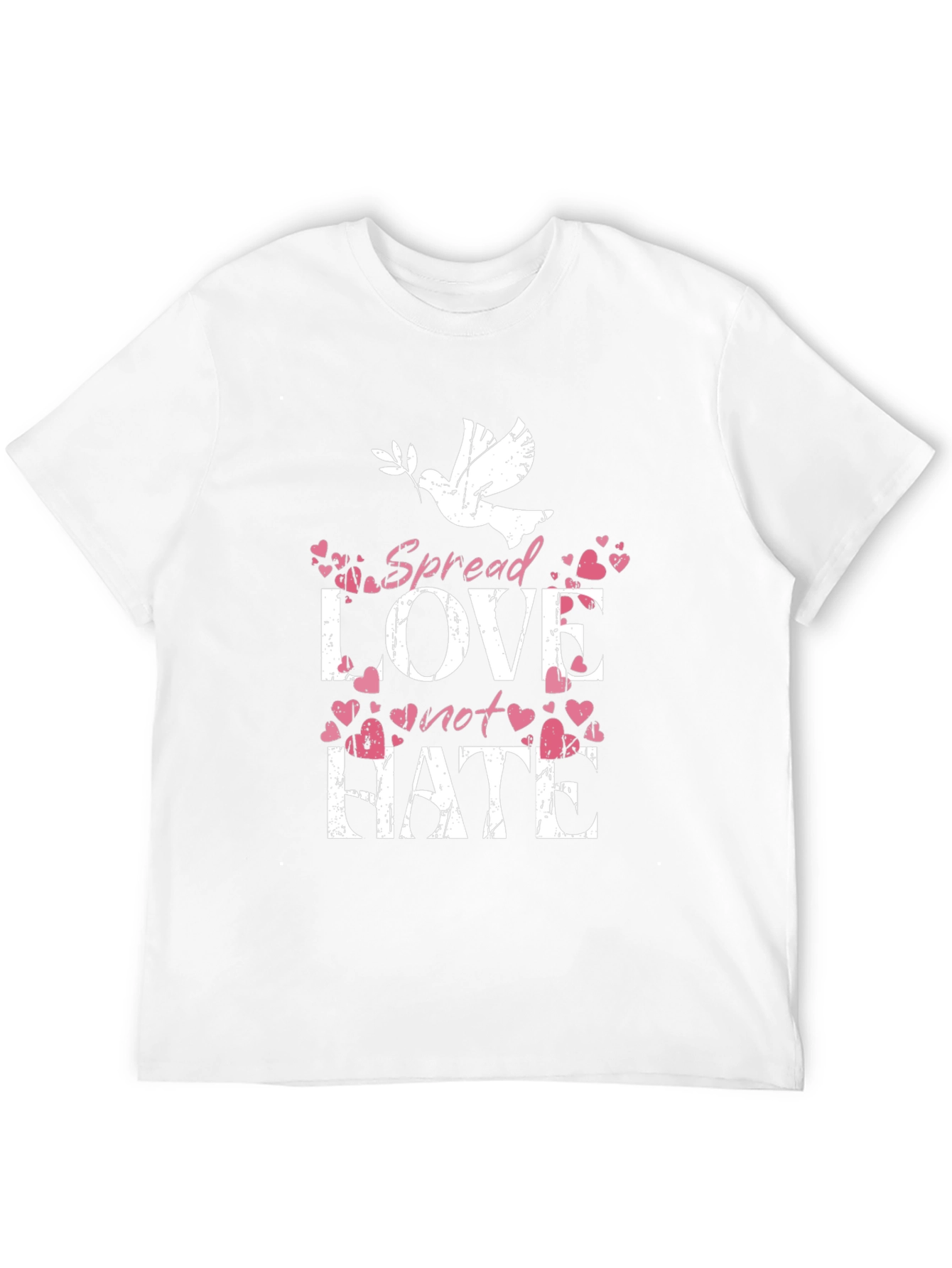 Spread Love Not Hate Graphic T-Shirt