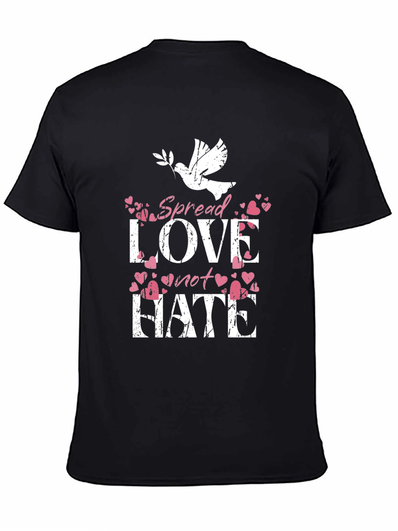 Spread Love Not Hate Graphic T-Shirt