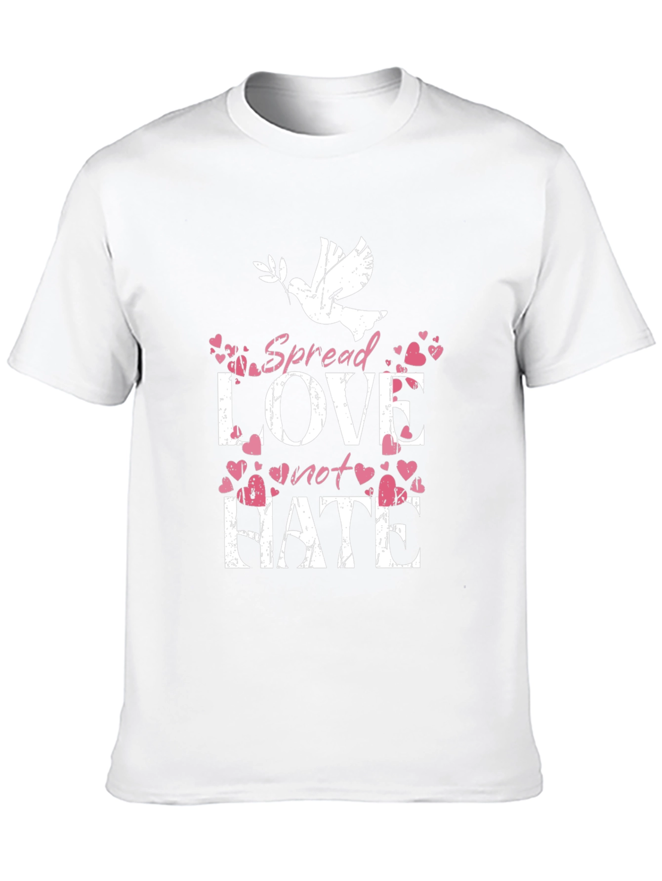 Spread Love Not Hate Graphic T-Shirt