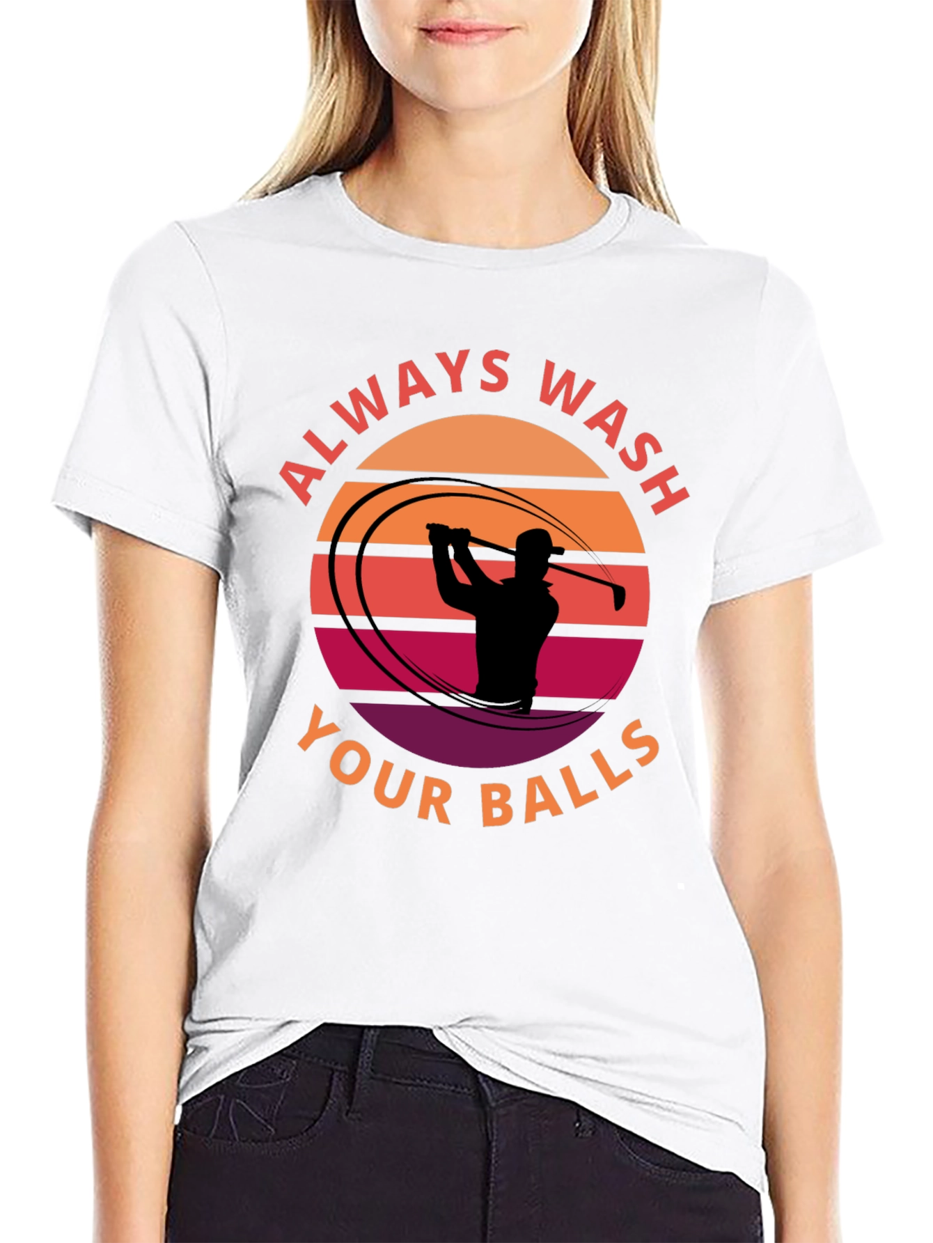 Always Wash Your Balls T-Shirt Golf Humor