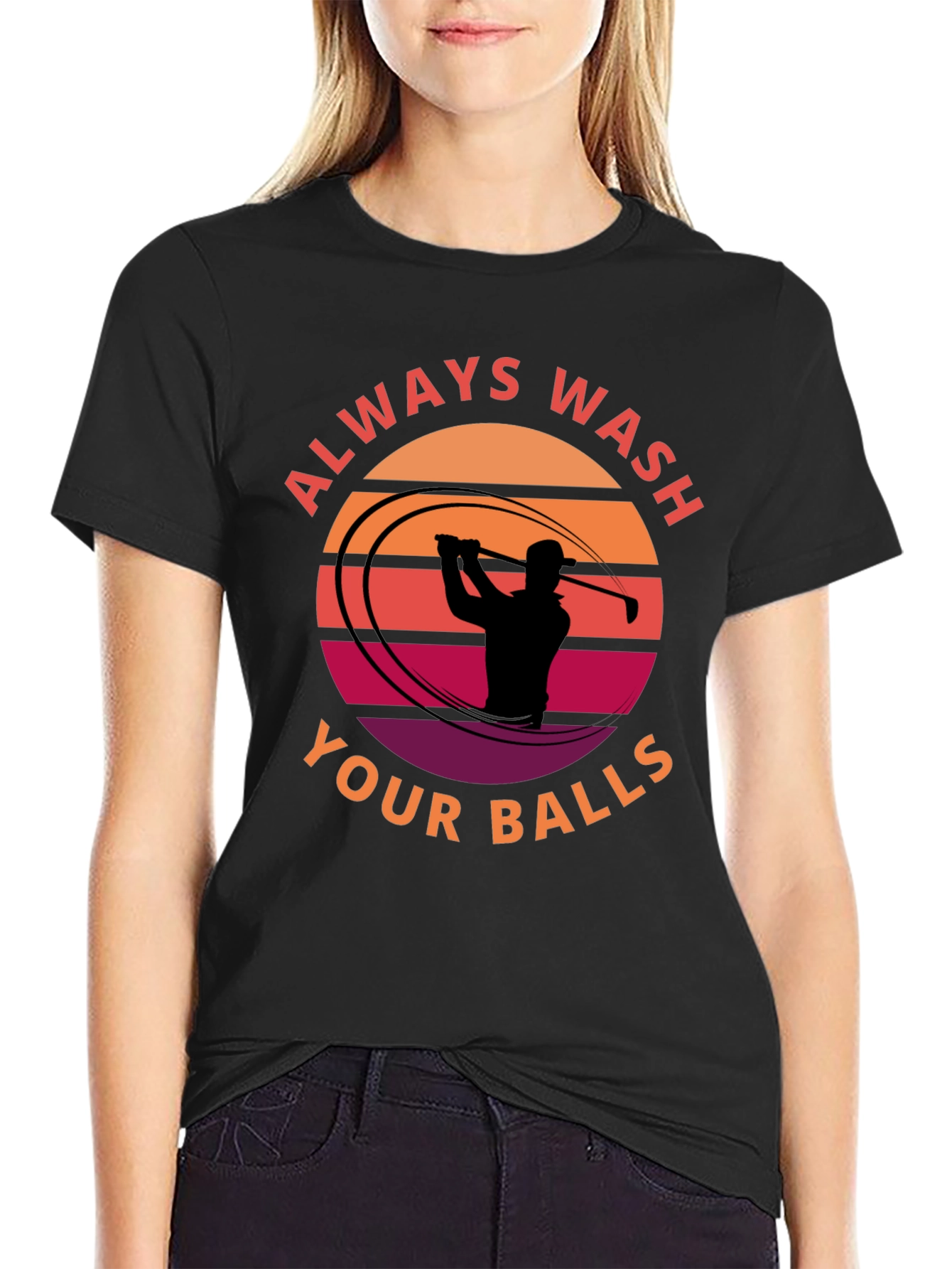 Always Wash Your Balls T-Shirt Golf Humor