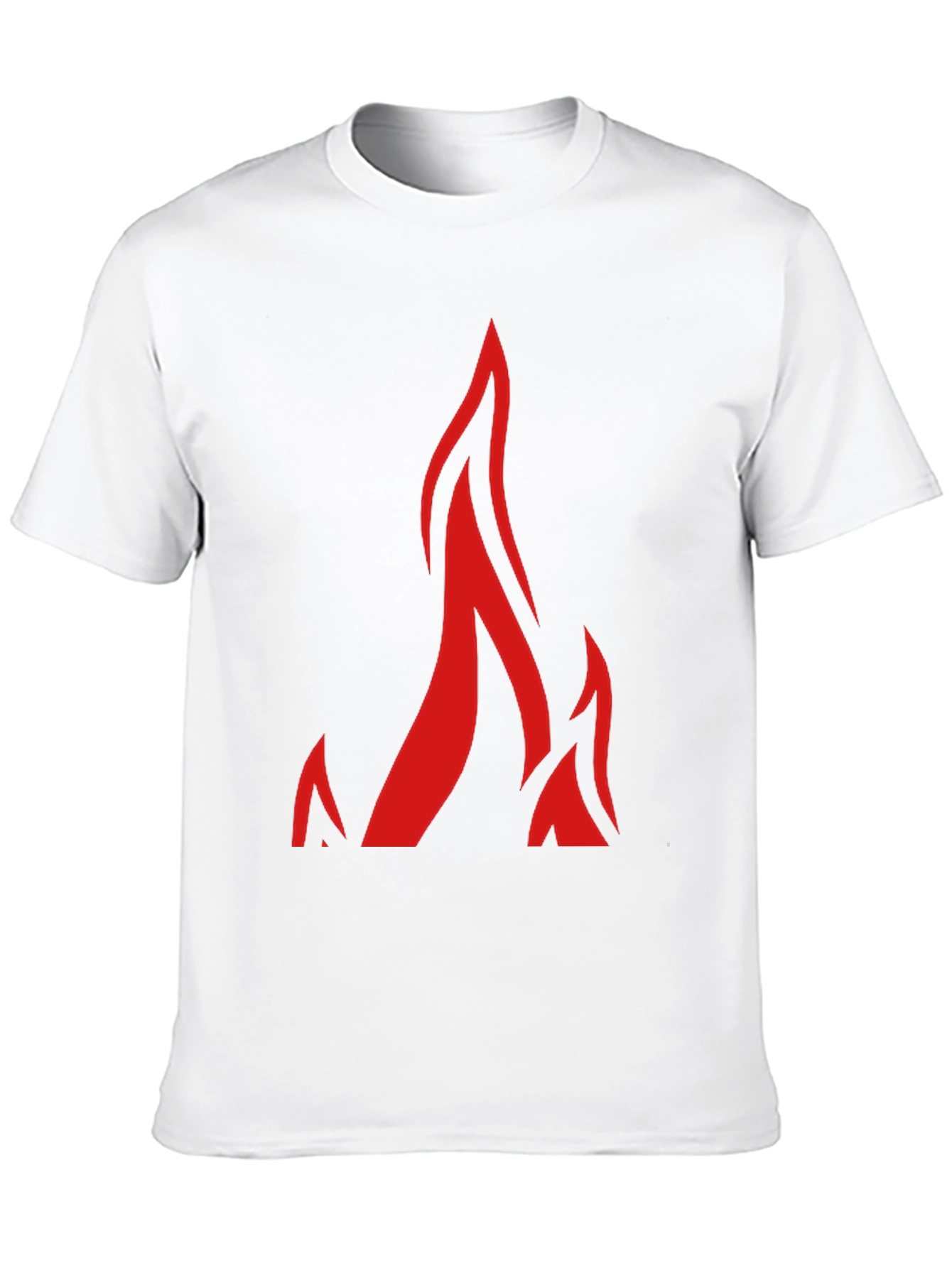 Bold Flame Graphic Black T-Shirt - Modern Streetwear Style