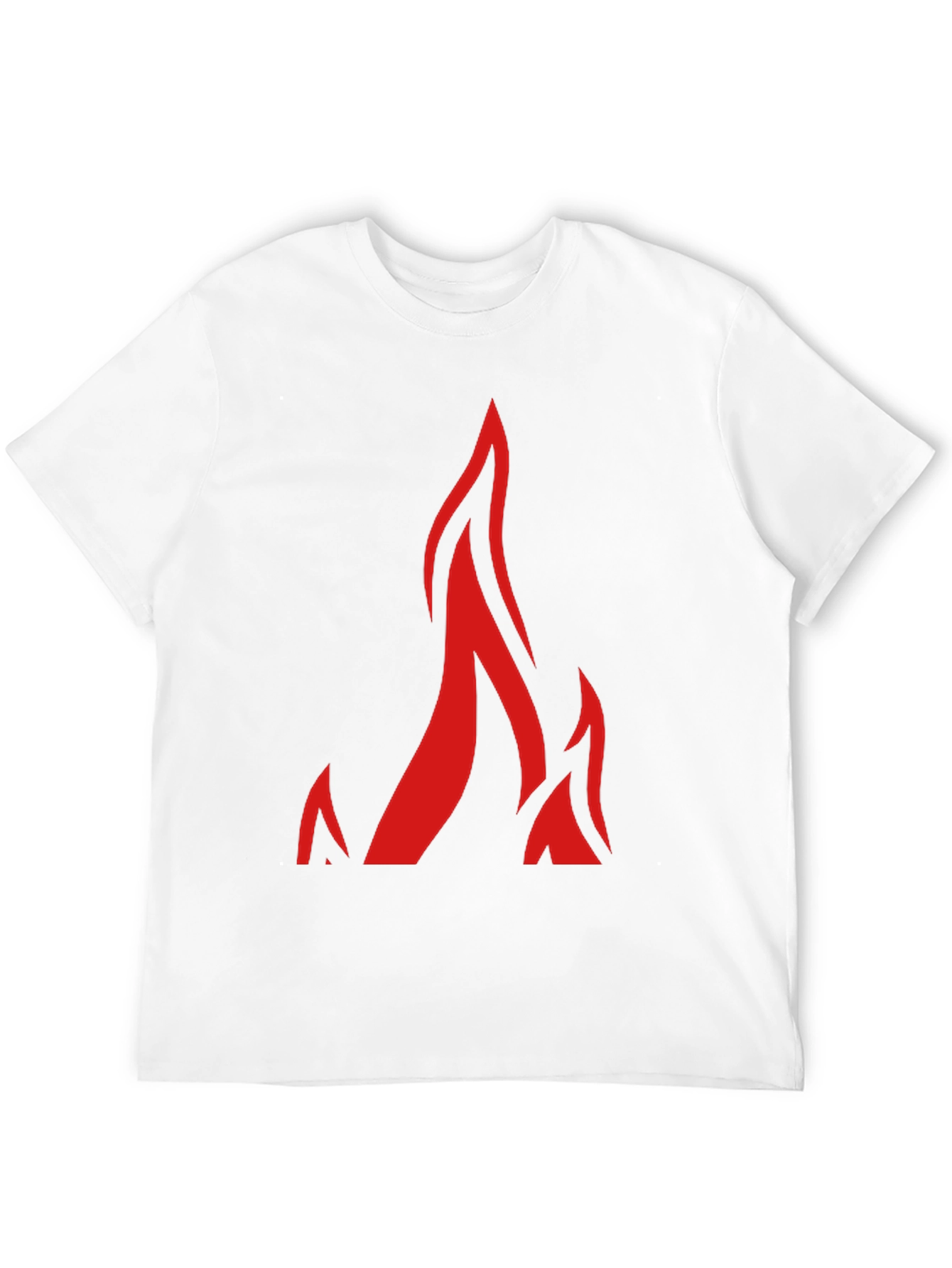 Bold Flame Graphic Black T-Shirt - Modern Streetwear Style