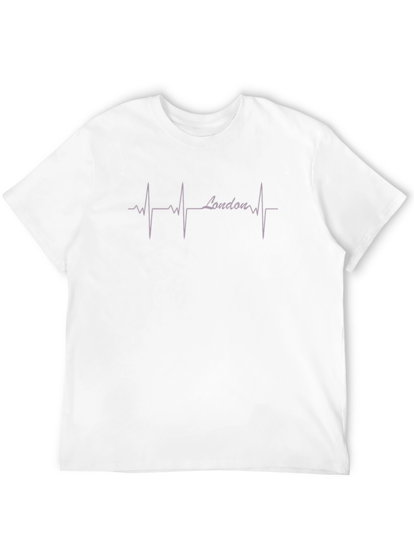 London Heartbeat Graphic Tee - Black Casual T-Shirt