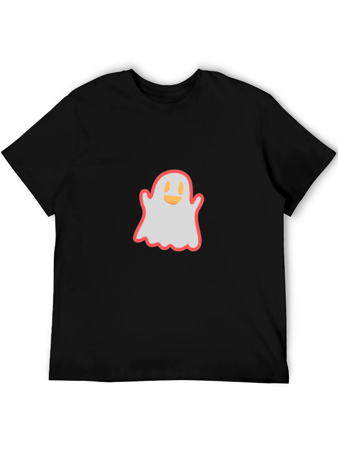 Ghost Graphic Black T-Shirt - Spooky Season Style