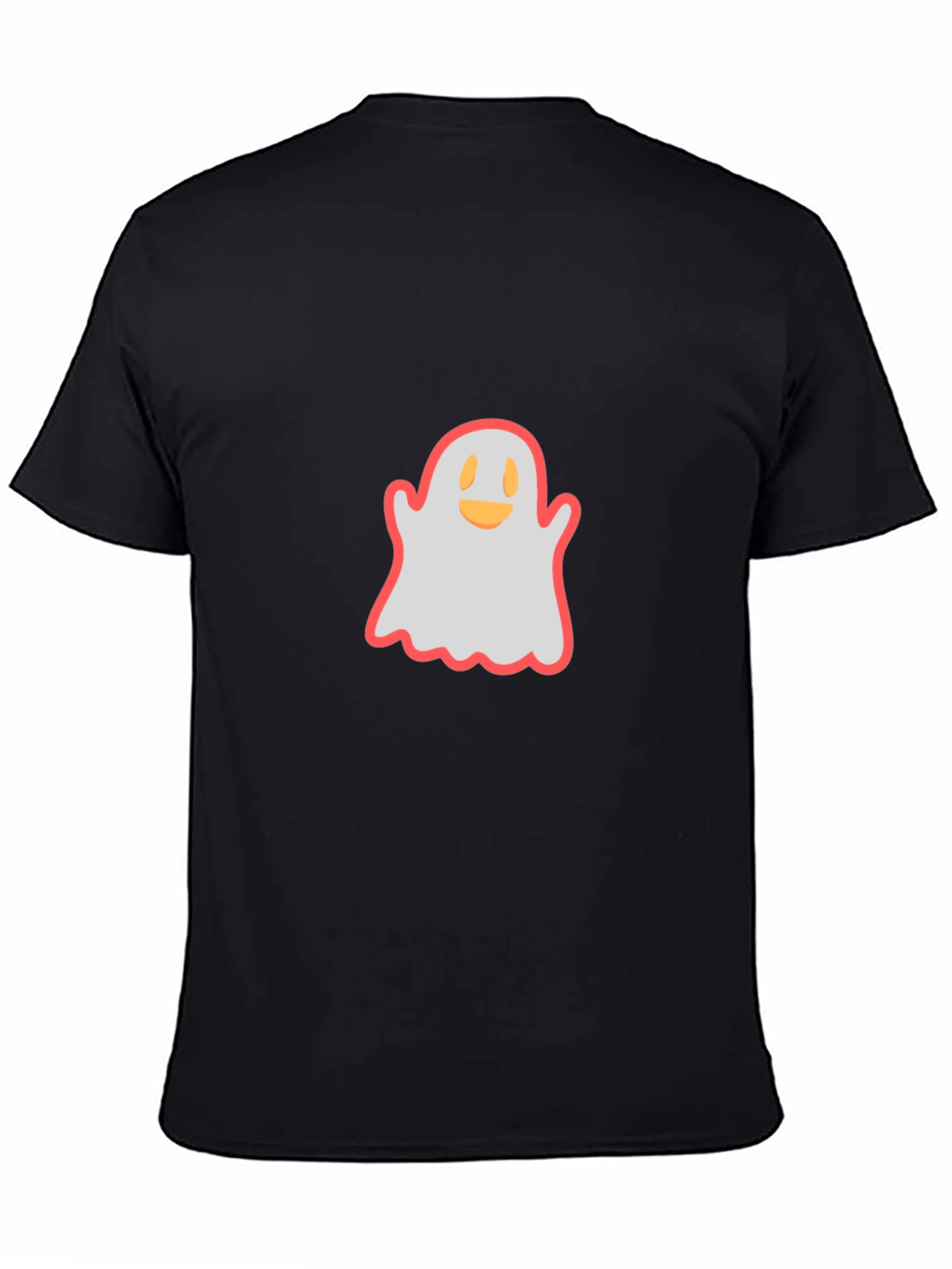 Ghost Graphic Black T-Shirt - Spooky Season Style