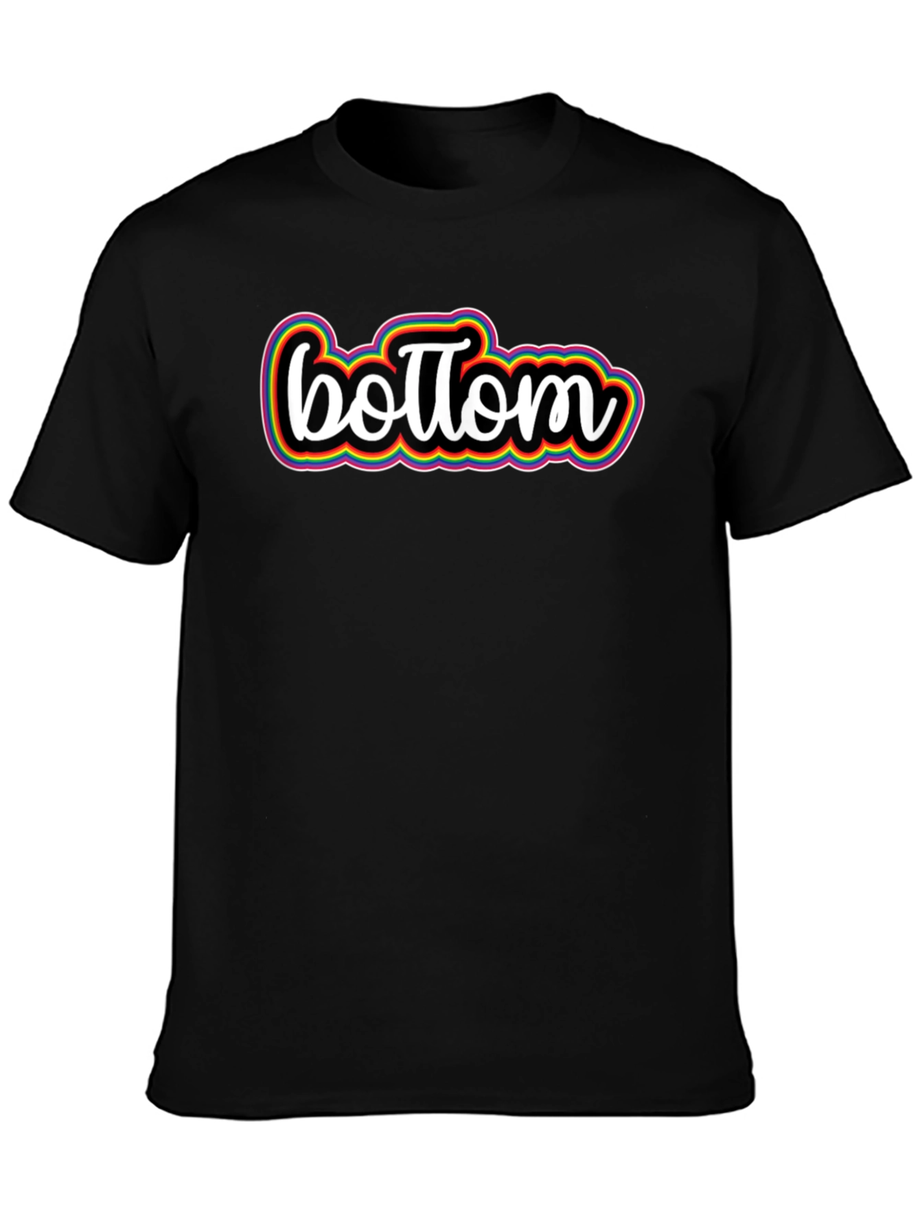 Bottom Pride Rainbow Graphic Tee