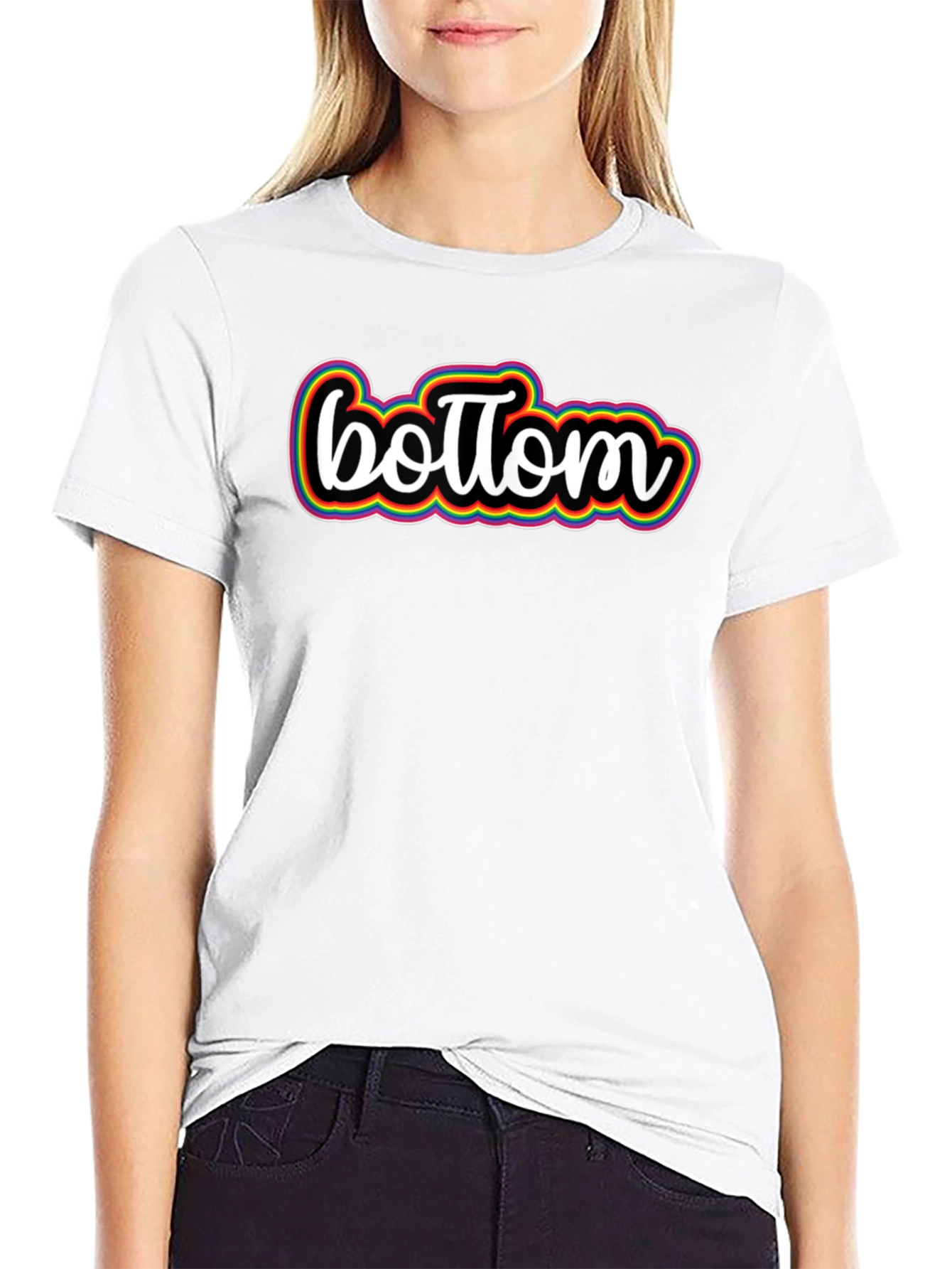 Bottom Pride Rainbow Graphic Tee