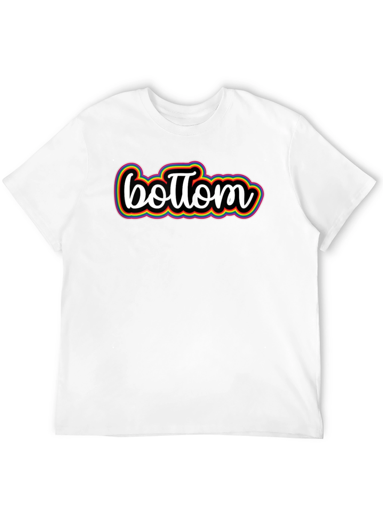 Bottom Pride Rainbow Graphic Tee