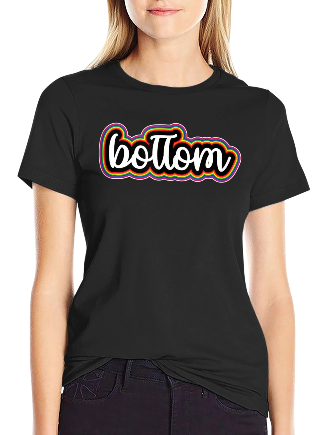Bottom Pride Rainbow Graphic Tee