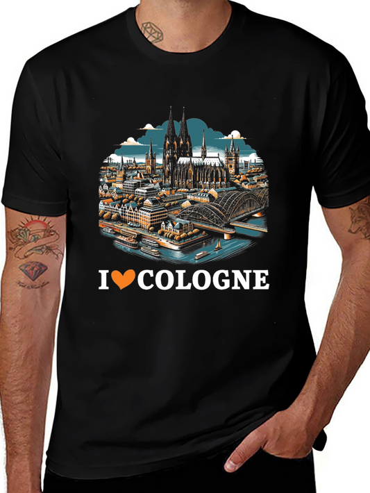 I Love Cologne T-Shirt Cityscape Graphic Tee