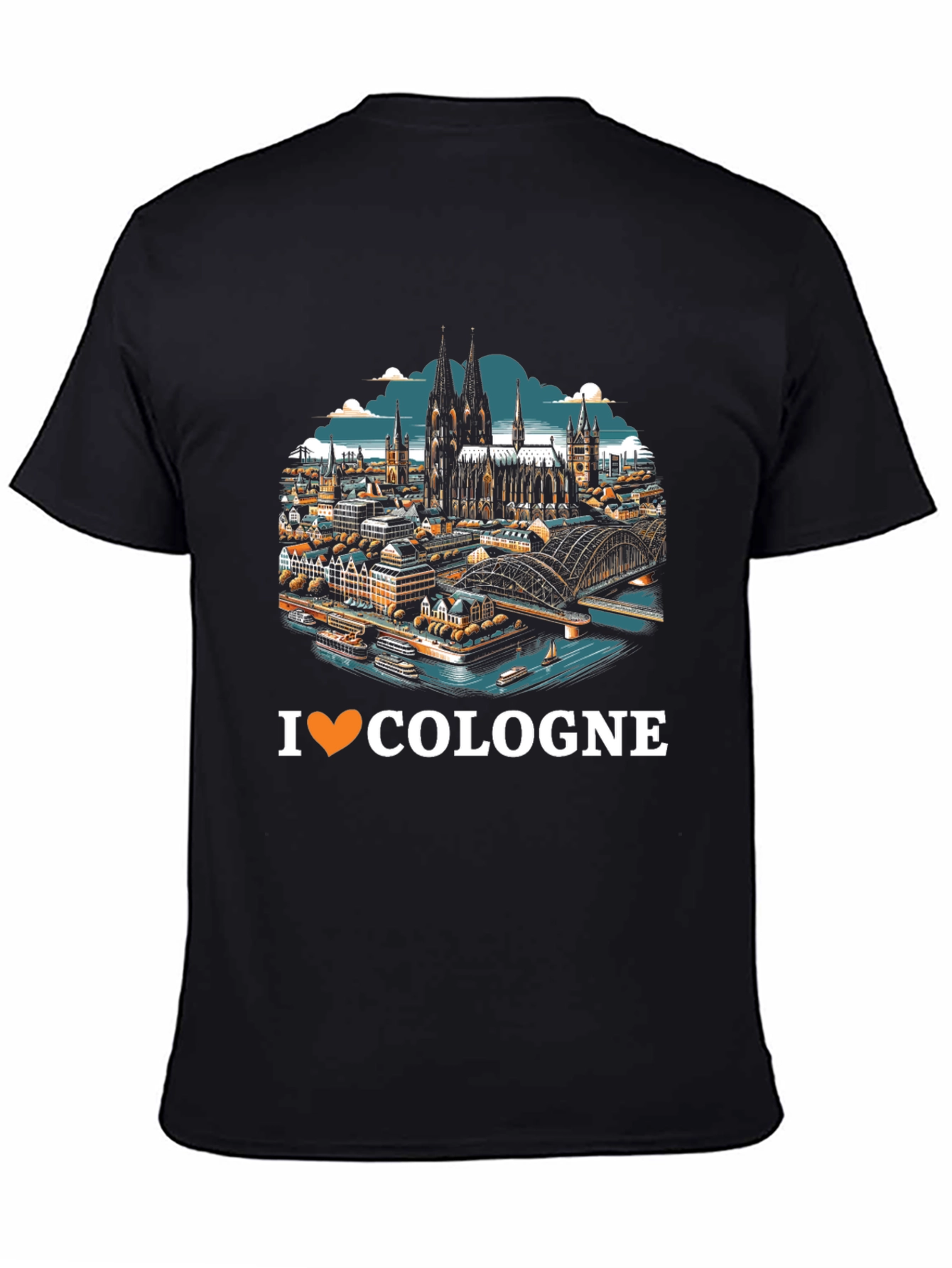 I Love Cologne T-Shirt Cityscape Graphic Tee