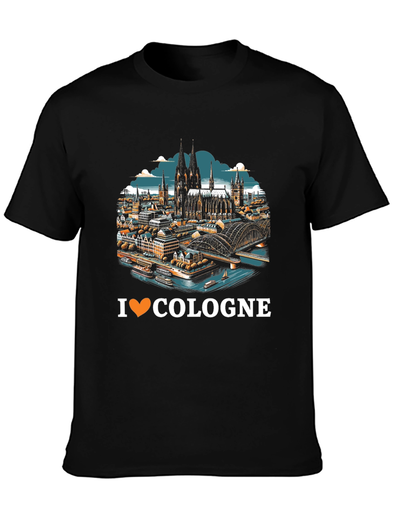 I Love Cologne T-Shirt Cityscape Graphic Tee