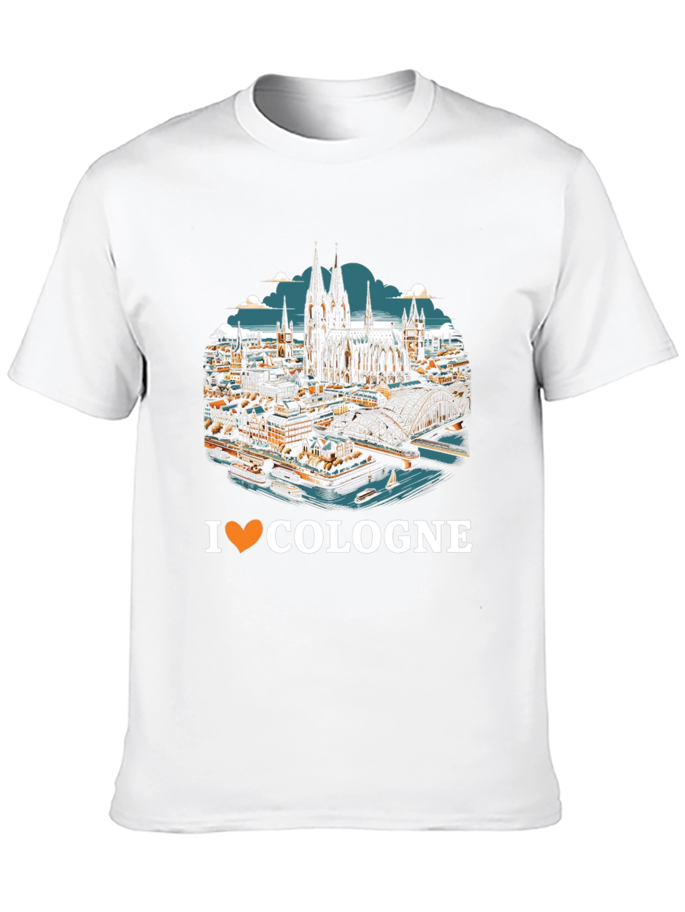 I Love Cologne T-Shirt Cityscape Graphic Tee