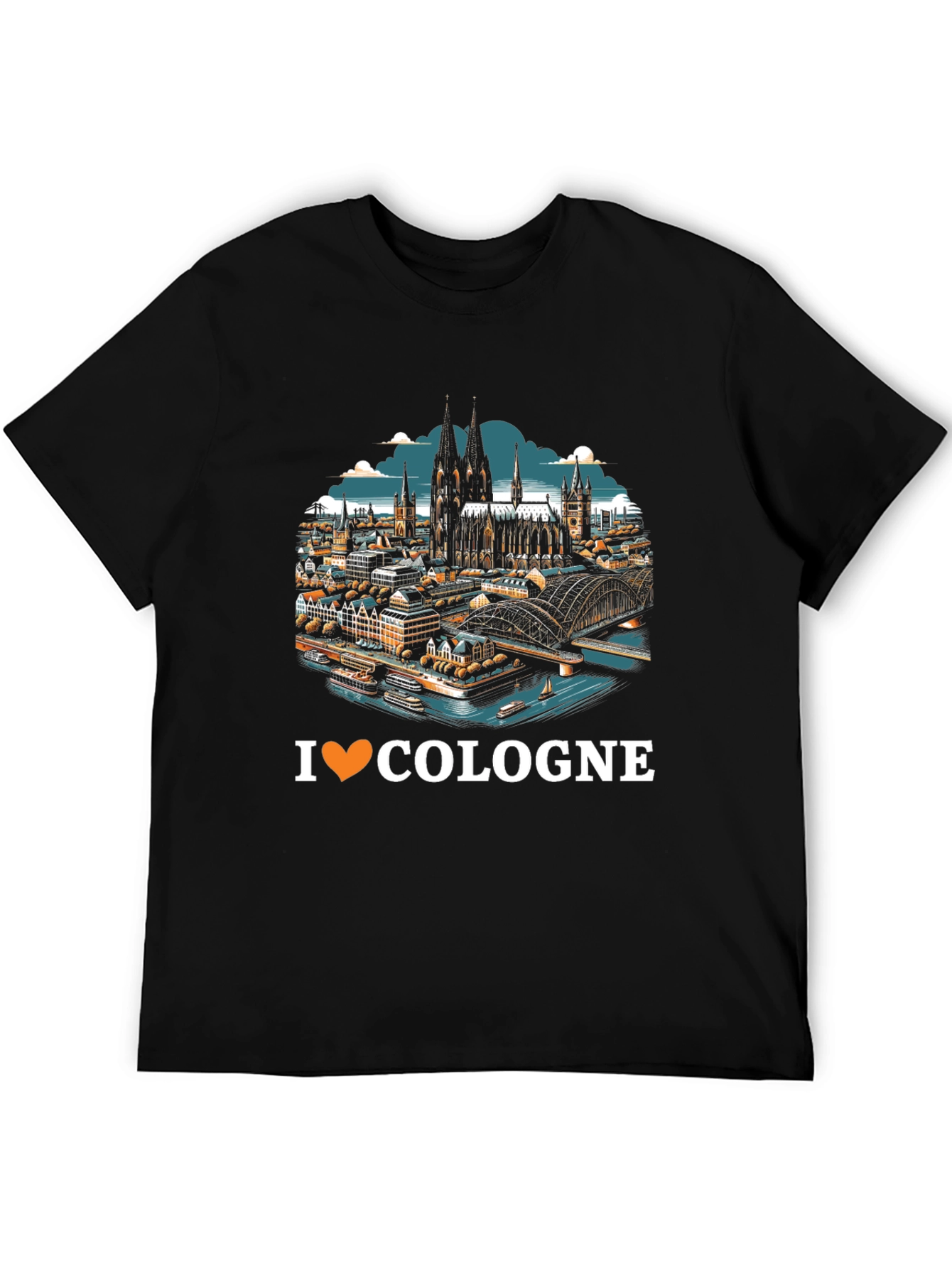 I Love Cologne T-Shirt Cityscape Graphic Tee
