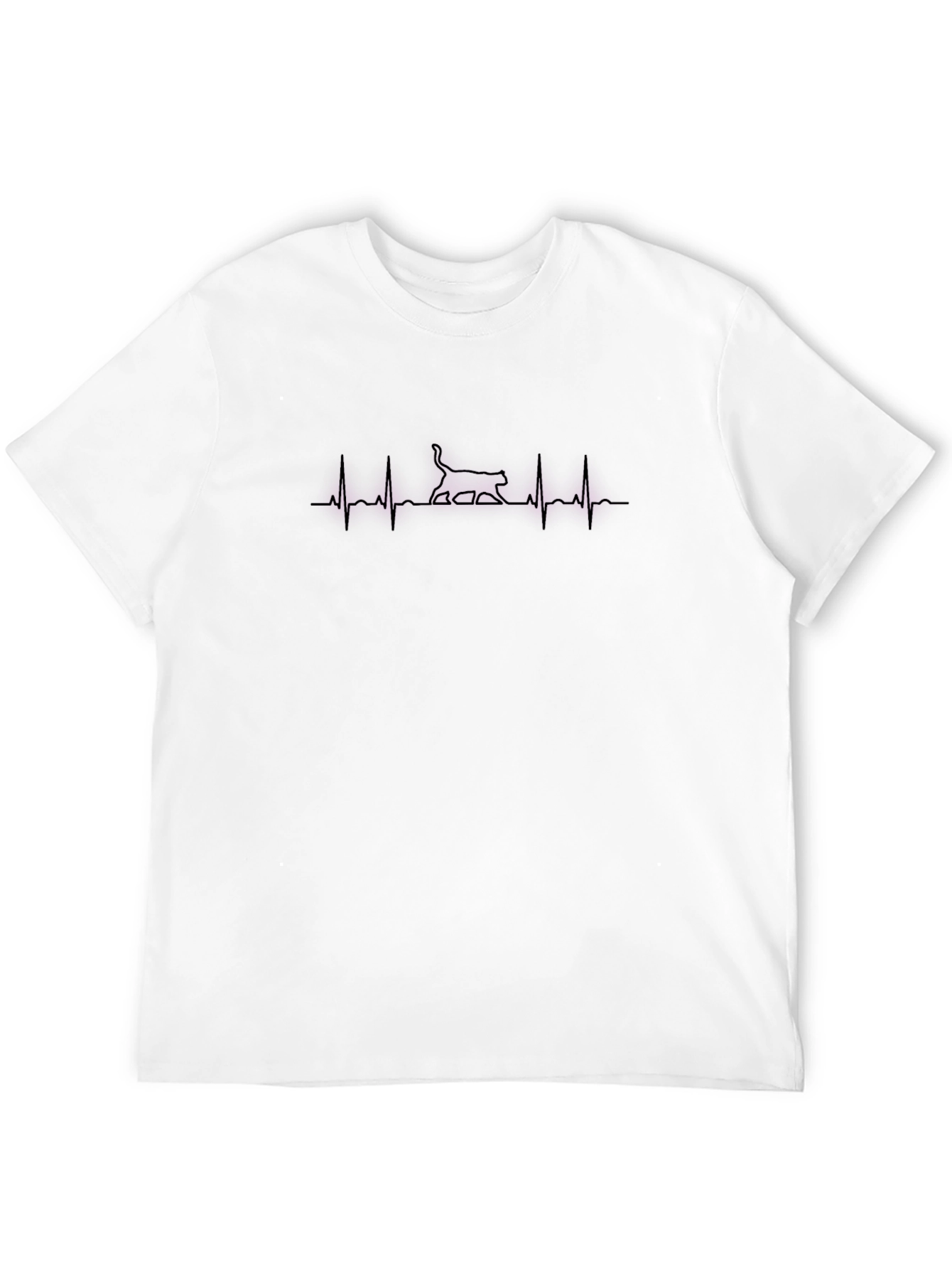 Cat Heartbeat T-Shirt - Purrfect for Cat Lovers!