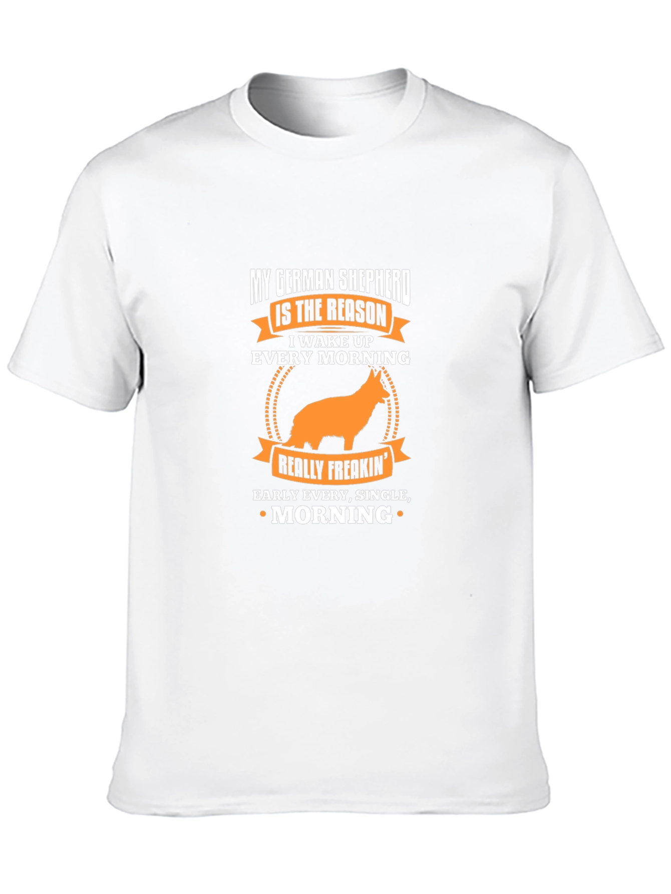 German Shepherd Wake Up T-Shirt - Black