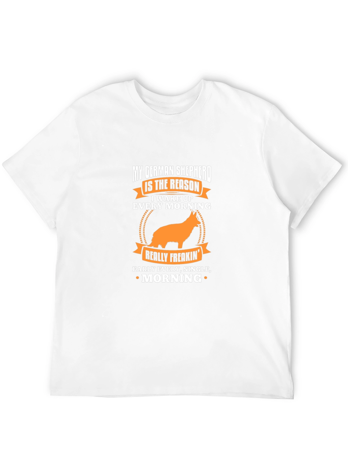German Shepherd Wake Up T-Shirt - Black