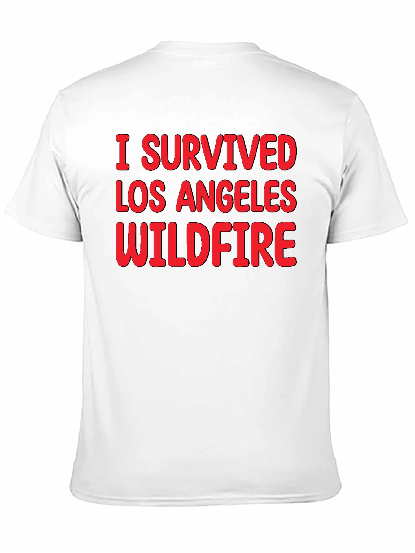 I Survived LA Wildfire Black T-Shirt