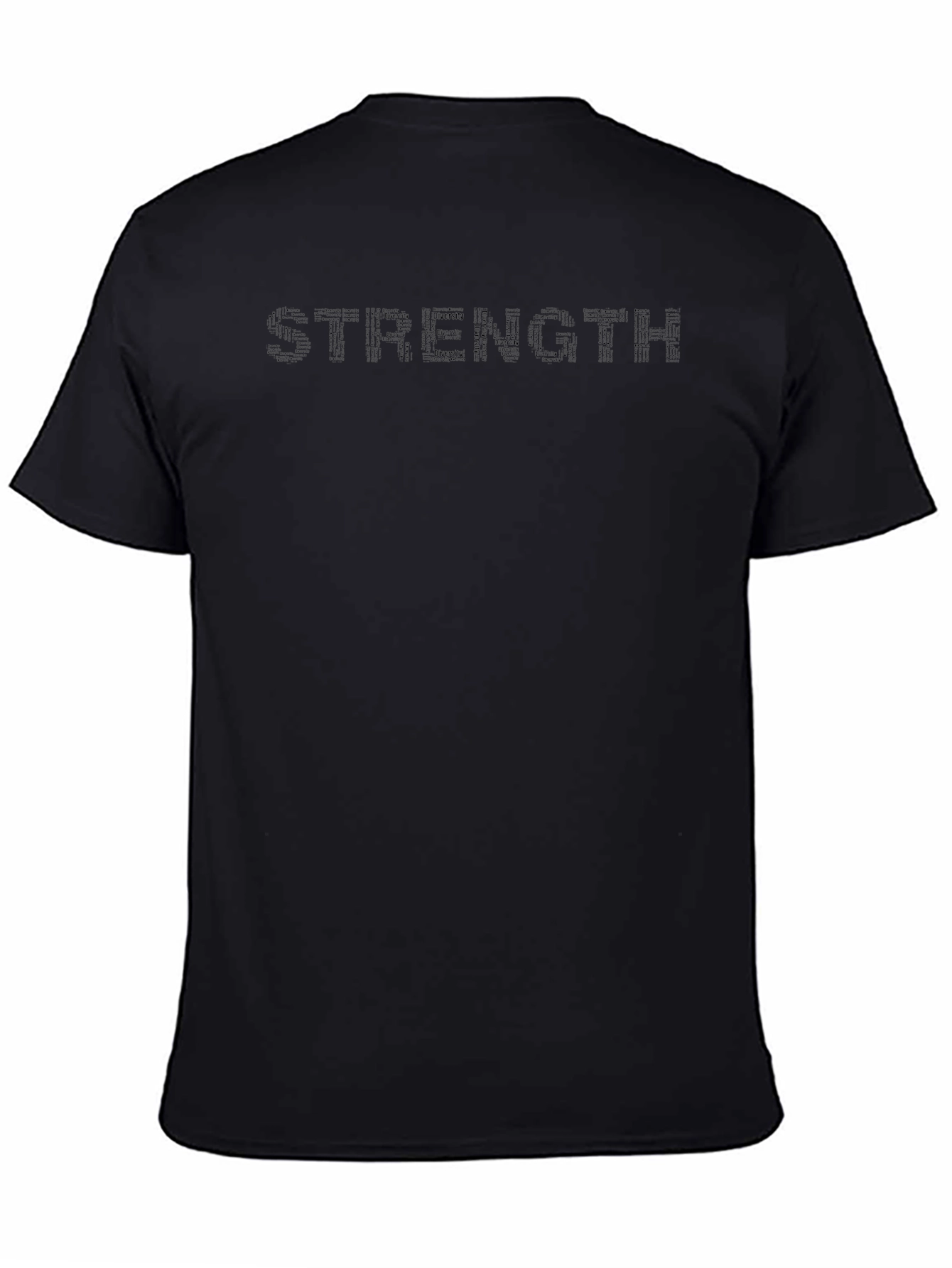 Black Strength T-Shirt - Motivational Gym Wear