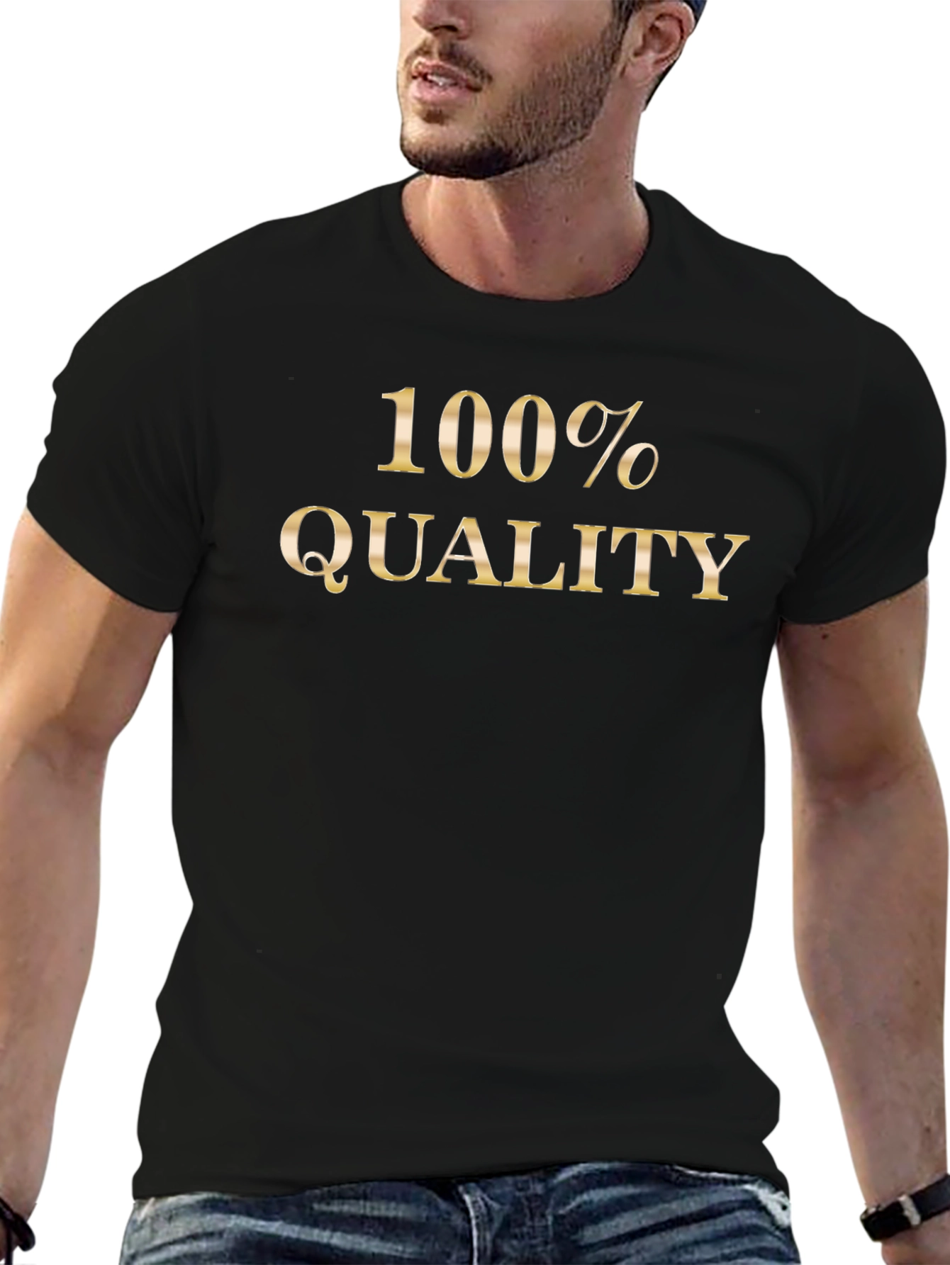 100% Quality Black T-Shirt