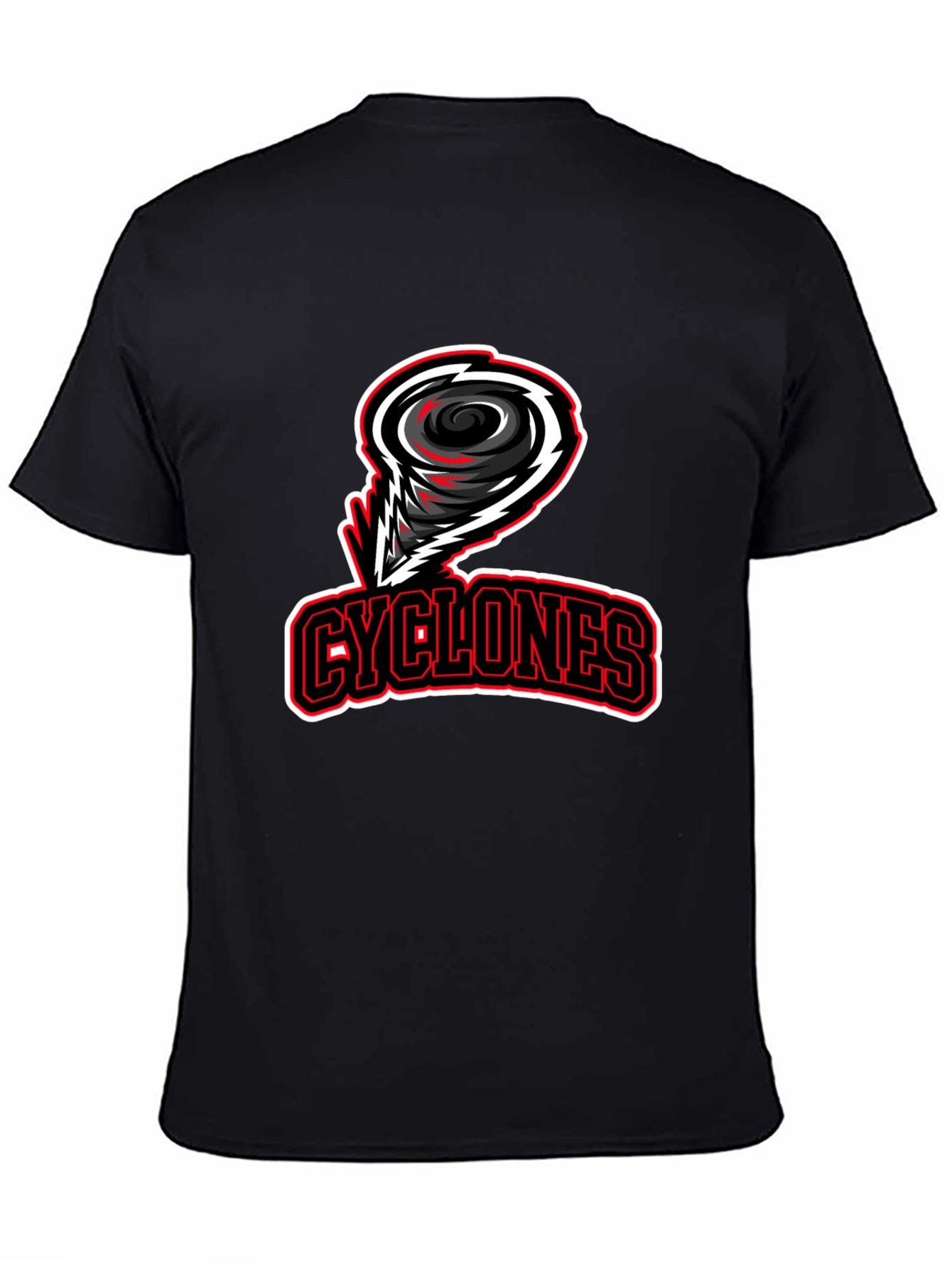 Cyclones Black T-Shirt - Sports Team Graphic Tee