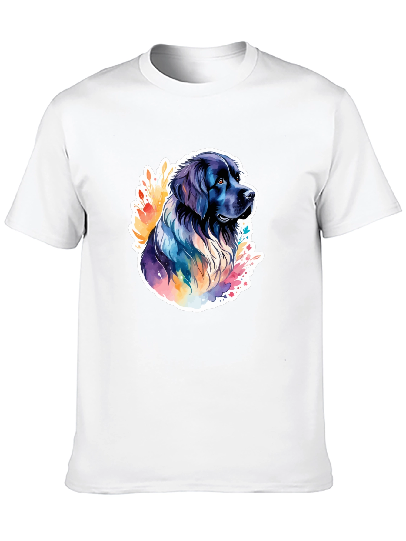 Dog Watercolor Graphic T-Shirt