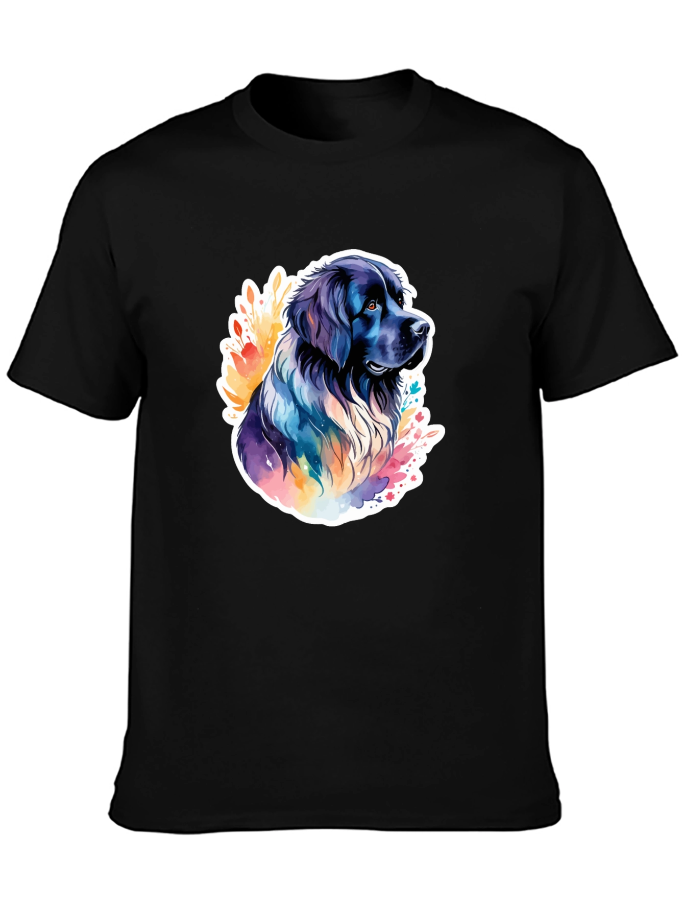 Dog Watercolor Graphic T-Shirt