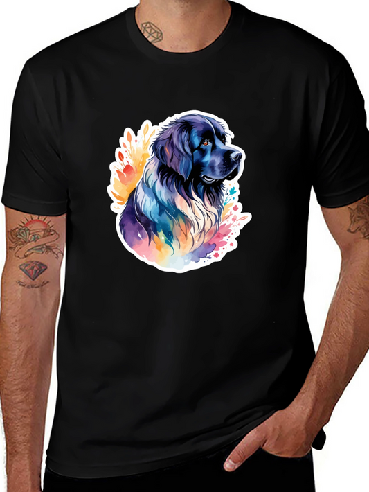 Dog Watercolor Graphic T-Shirt
