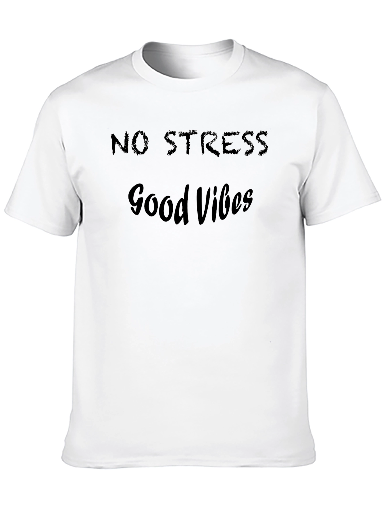 No Stress Good Vibes Black T-Shirt