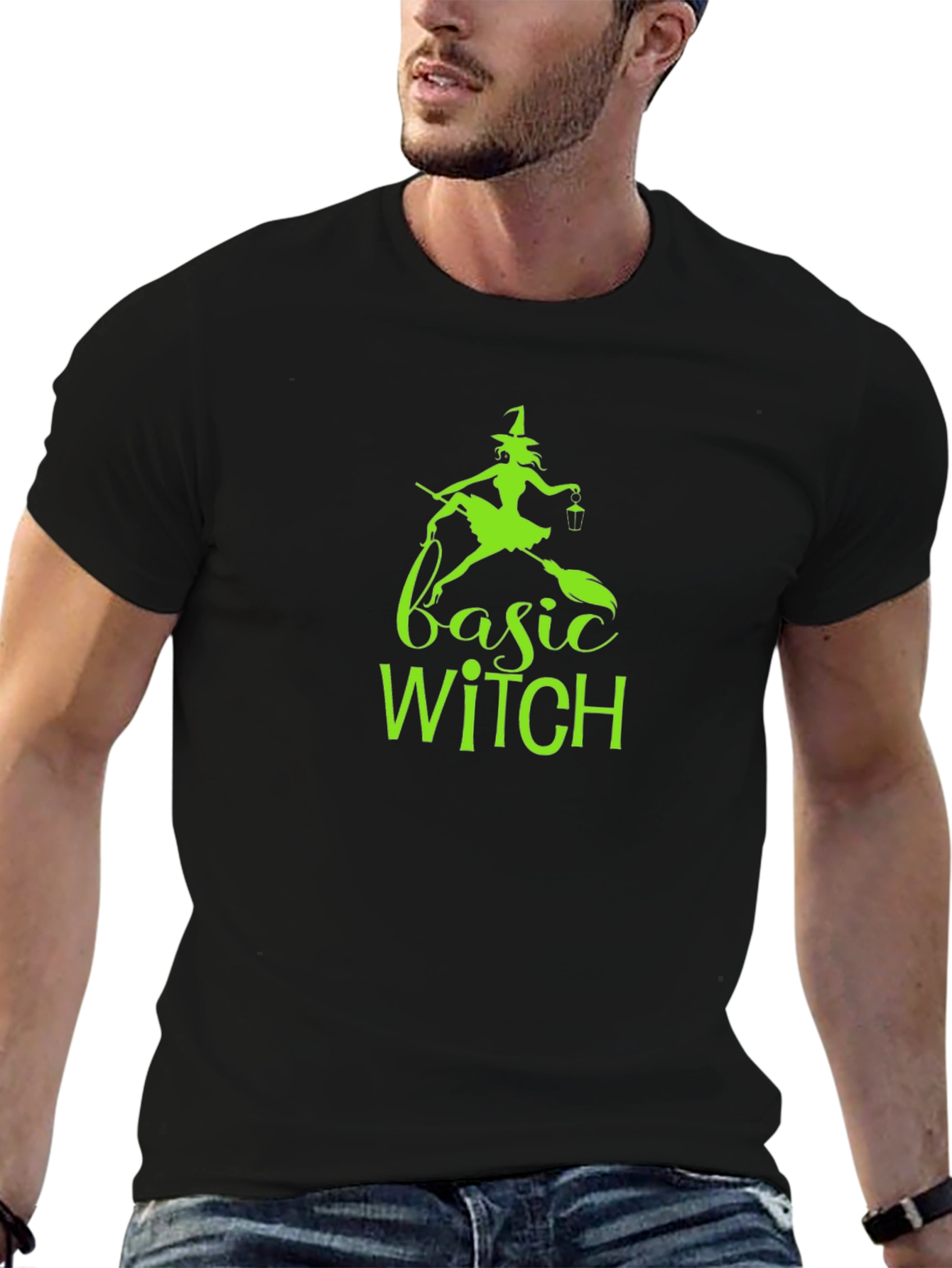Basic Witch Graphic Tee - Halloween Shirt